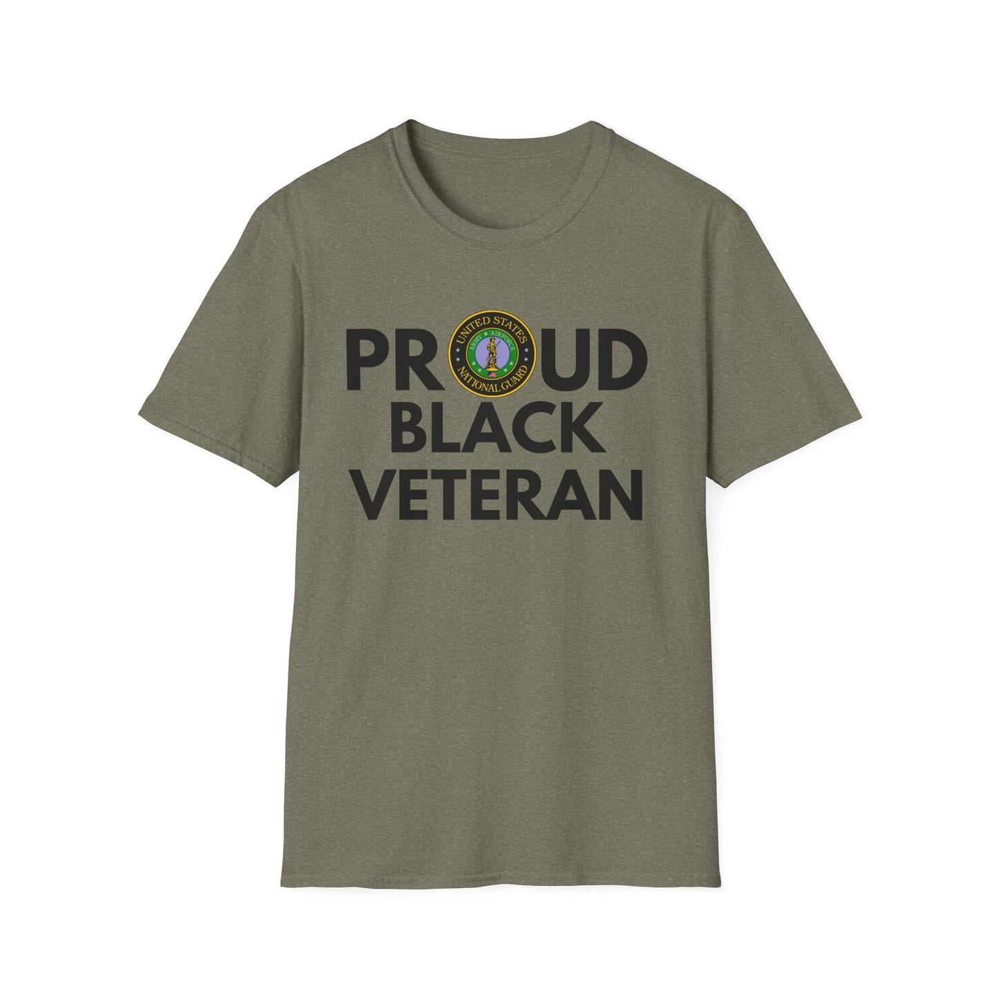 National Guard Proud Black Veteran - Unisex Softstyle T-Shirt
