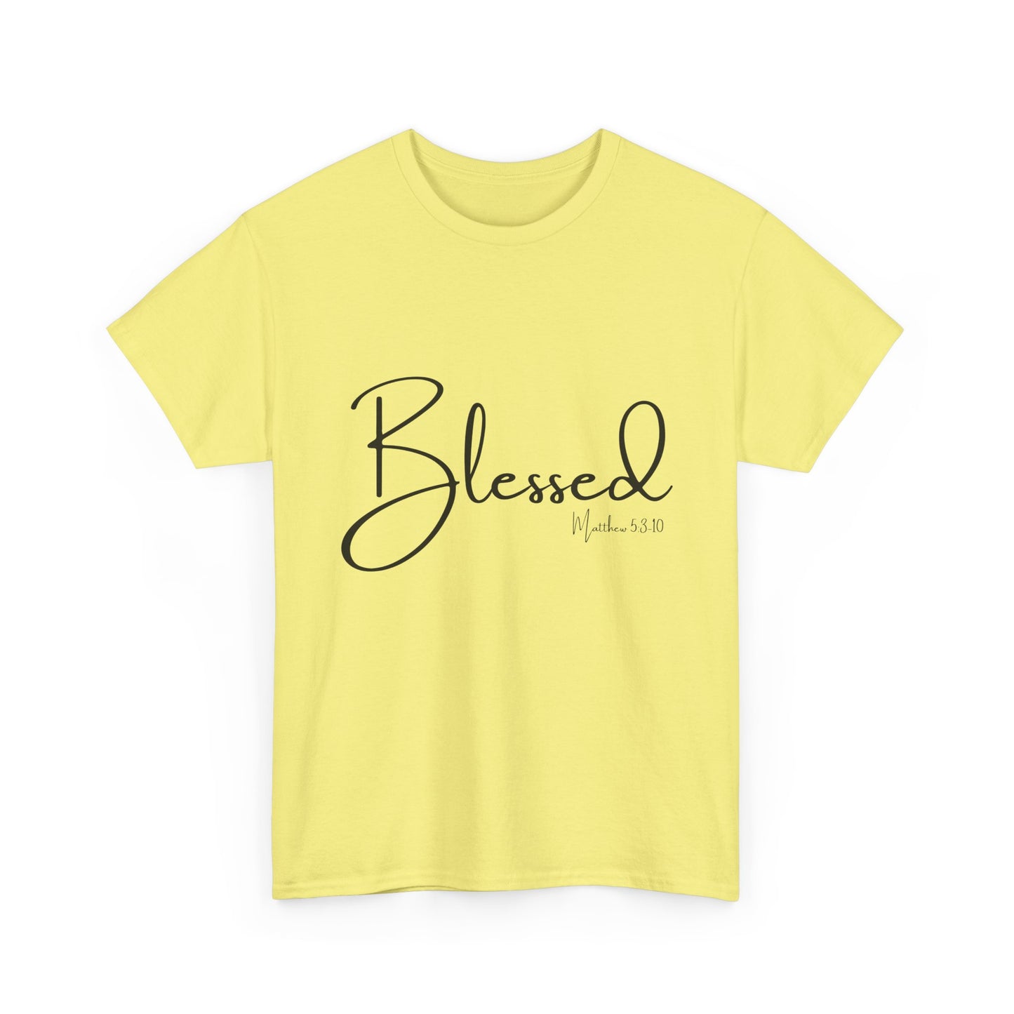 Blessed - Matthew 5:3-10 Unisex Heavy Cotton Tee