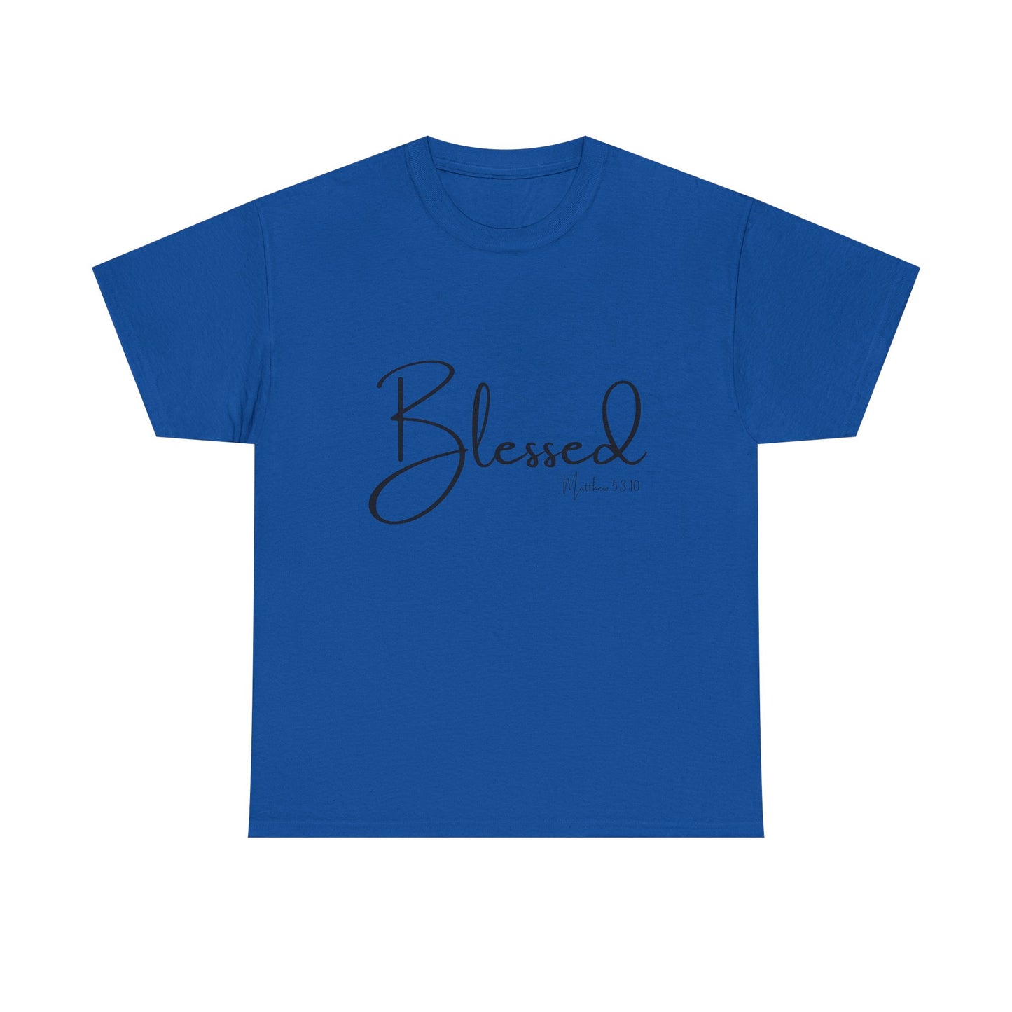 Blessed - Matthew 5:3-10 Unisex Heavy Cotton Tee