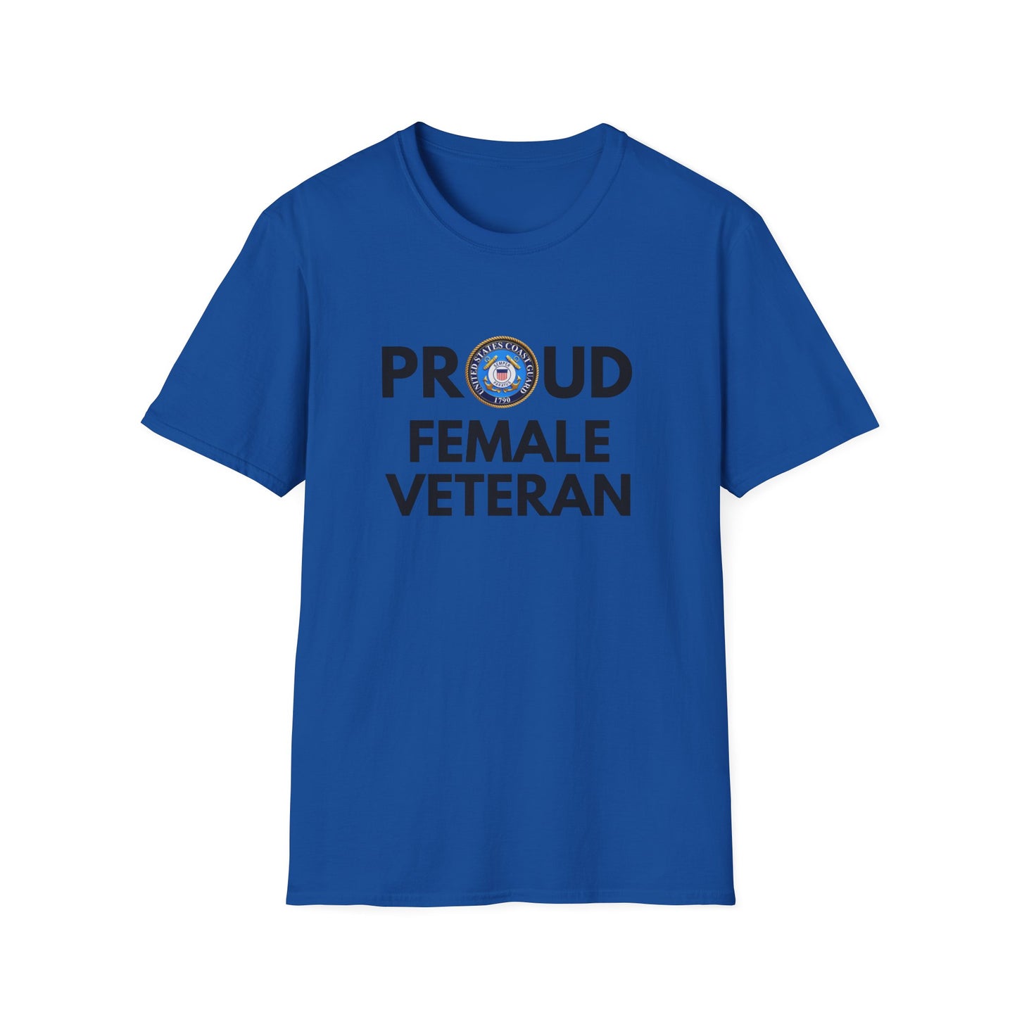 Coast Guard Female Veteran - Unisex Softstyle T-Shirt