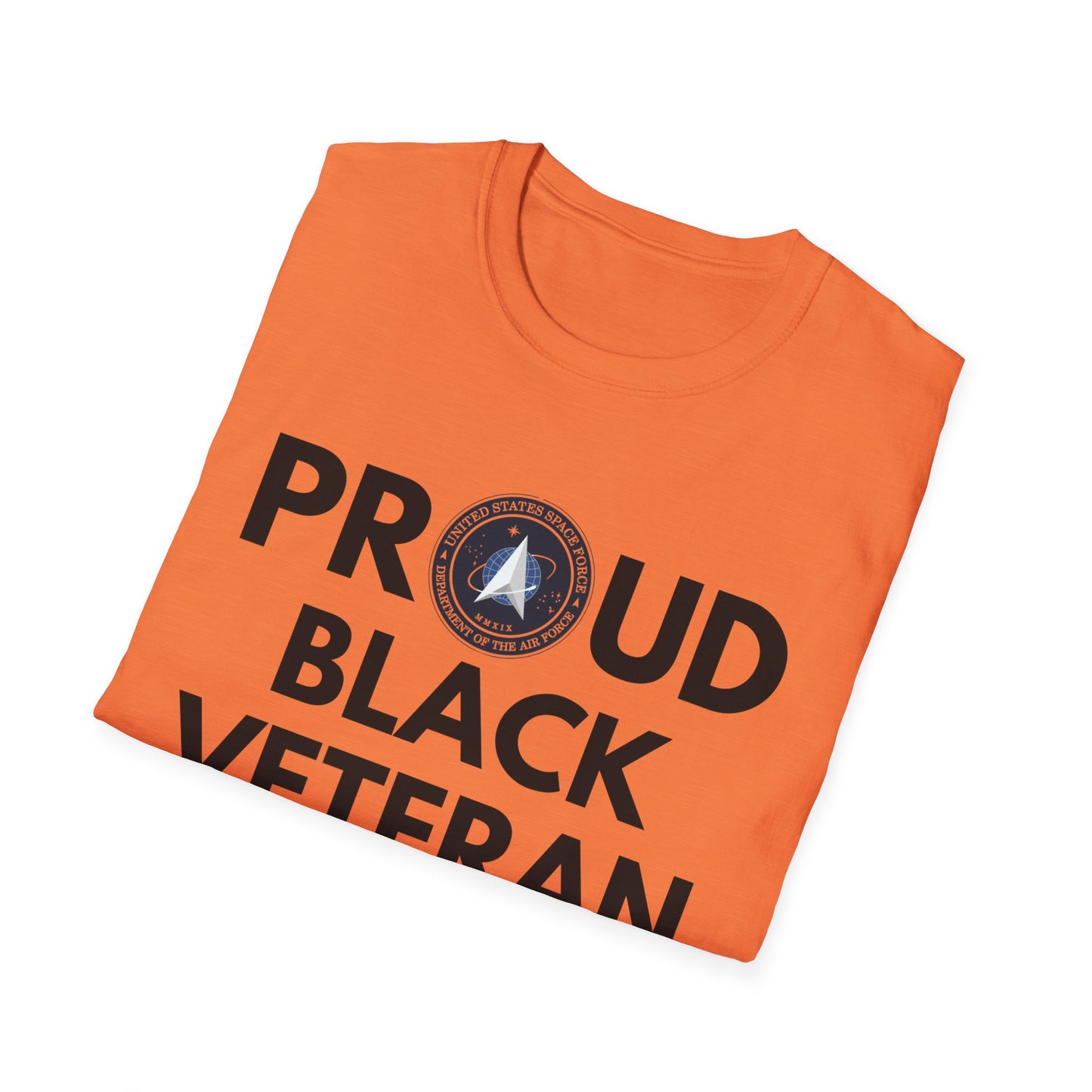 Space Force Proud Black Veteran - Unisex Softstyle T-Shirt