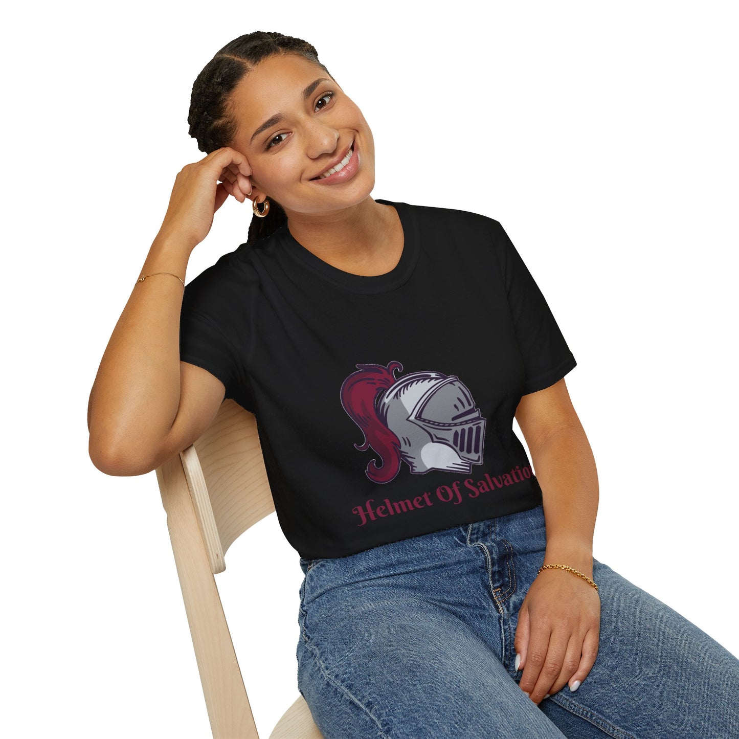 Helmet of Salvation-Unisex Softstyle T-Shirt