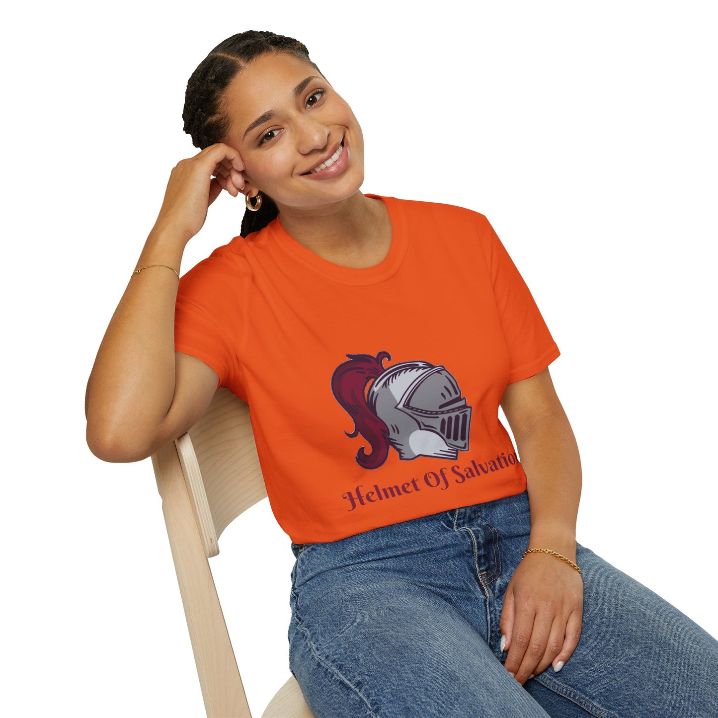 Helmet of Salvation-Unisex Softstyle T-Shirt