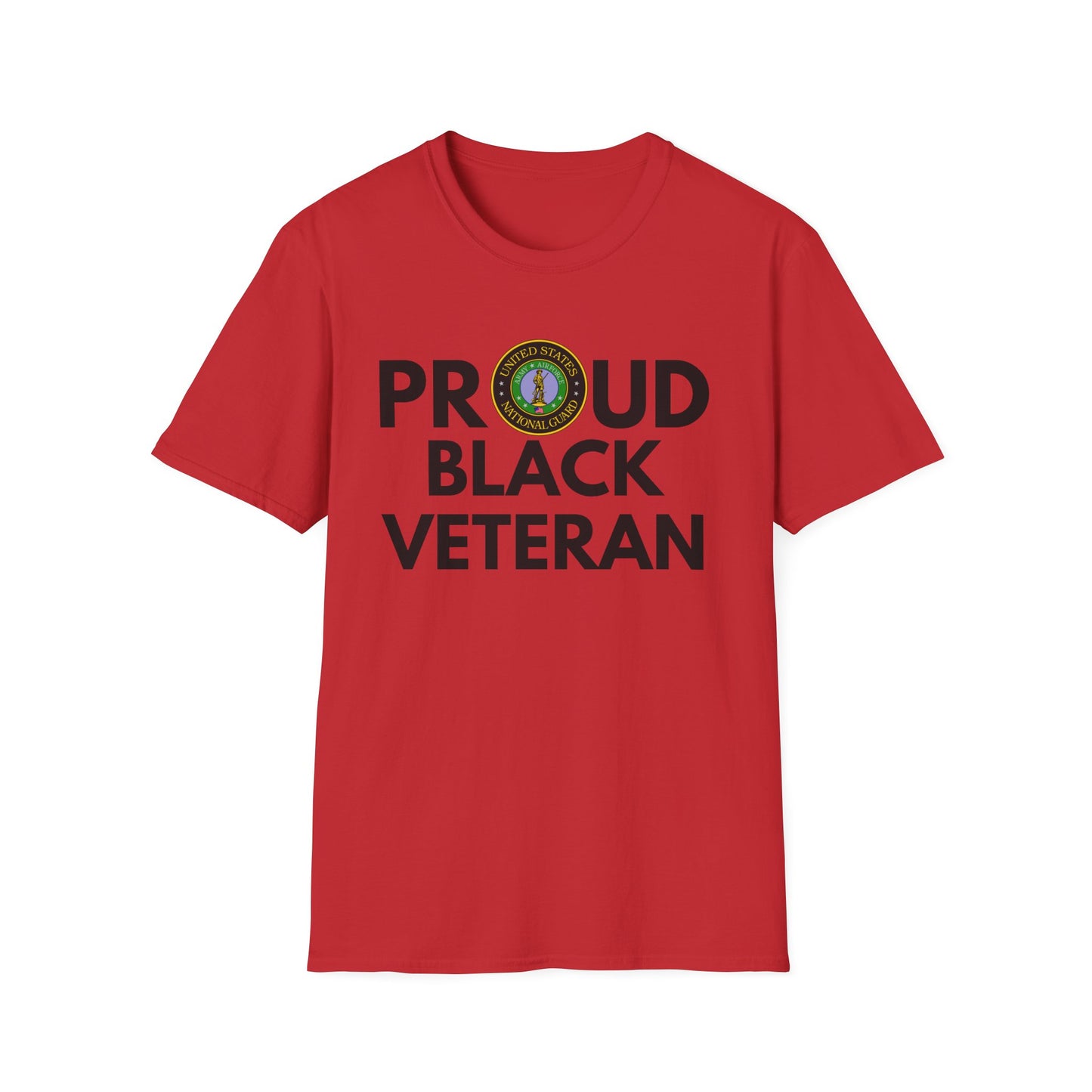 National Guard Proud Black Veteran - Unisex Softstyle T-Shirt