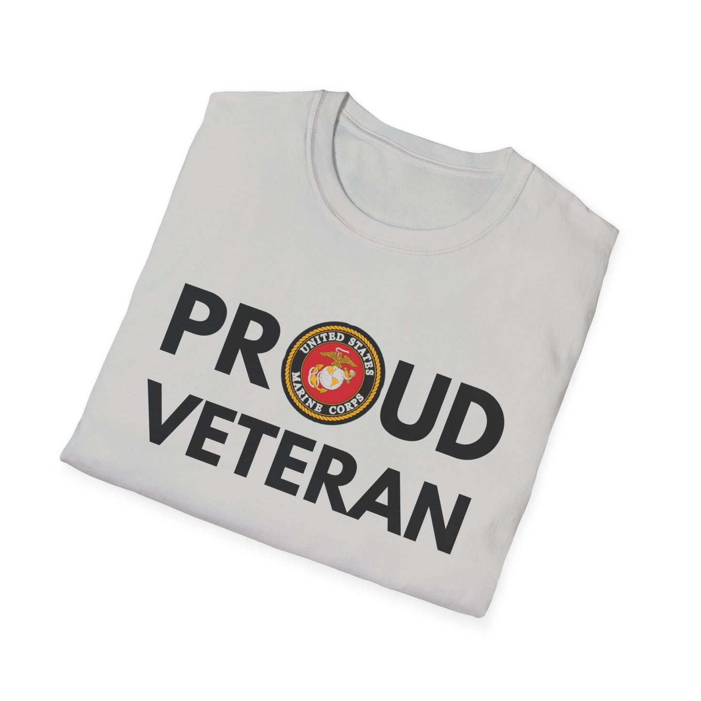 Marine Veteran - Unisex Softstyle T-Shirt