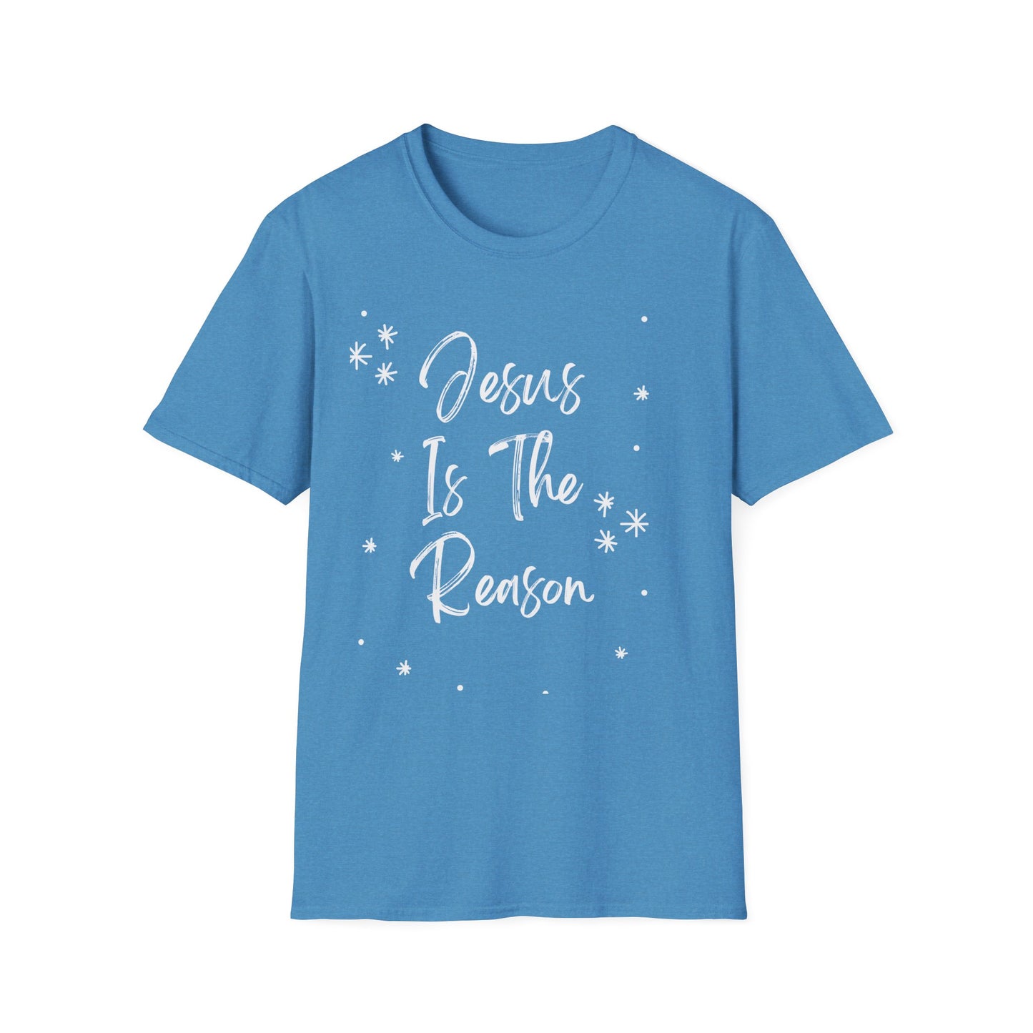 Jesus is the reason - Front and Back - Unisex Softstyle T-Shirt
