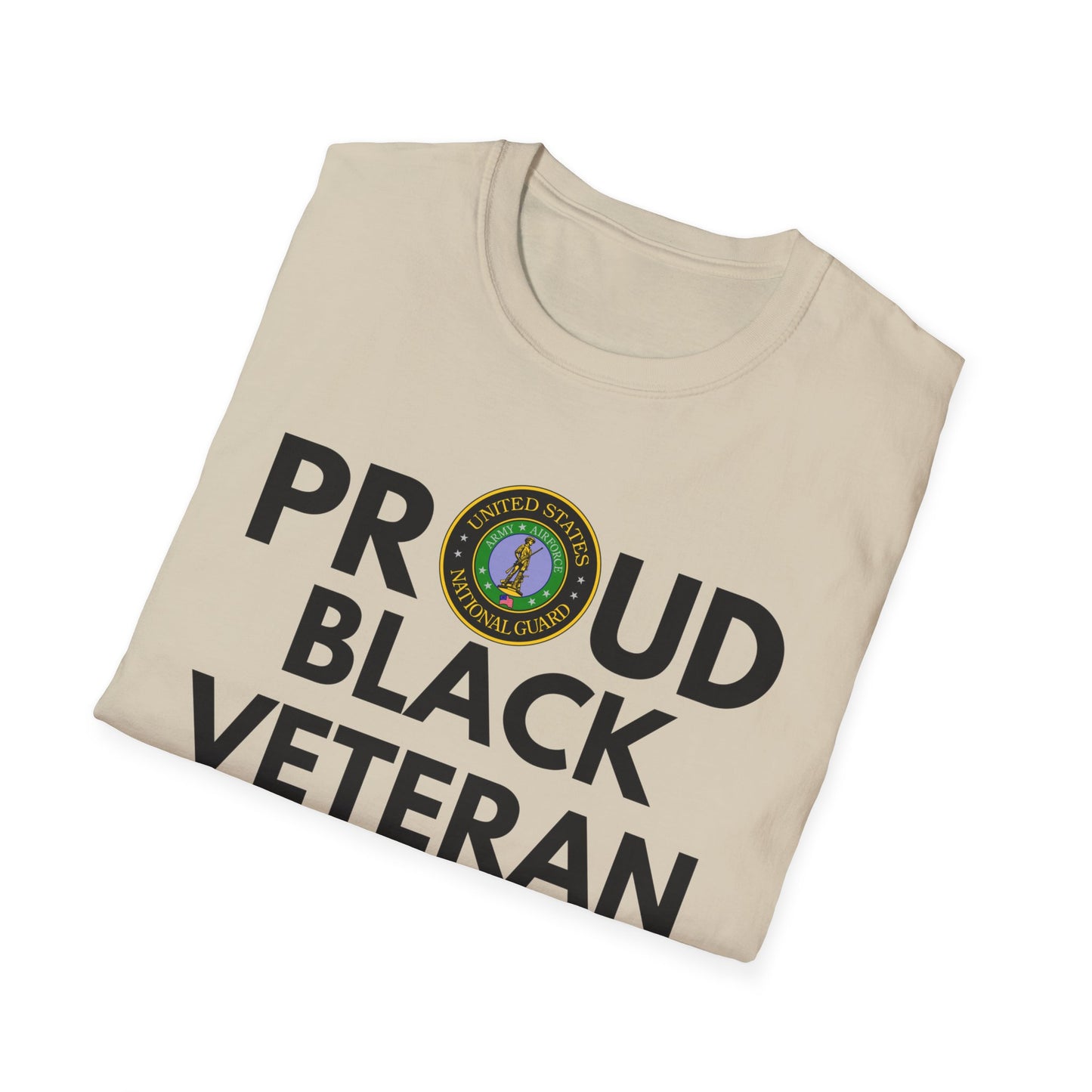 National Guard Proud Black Veteran - Unisex Softstyle T-Shirt