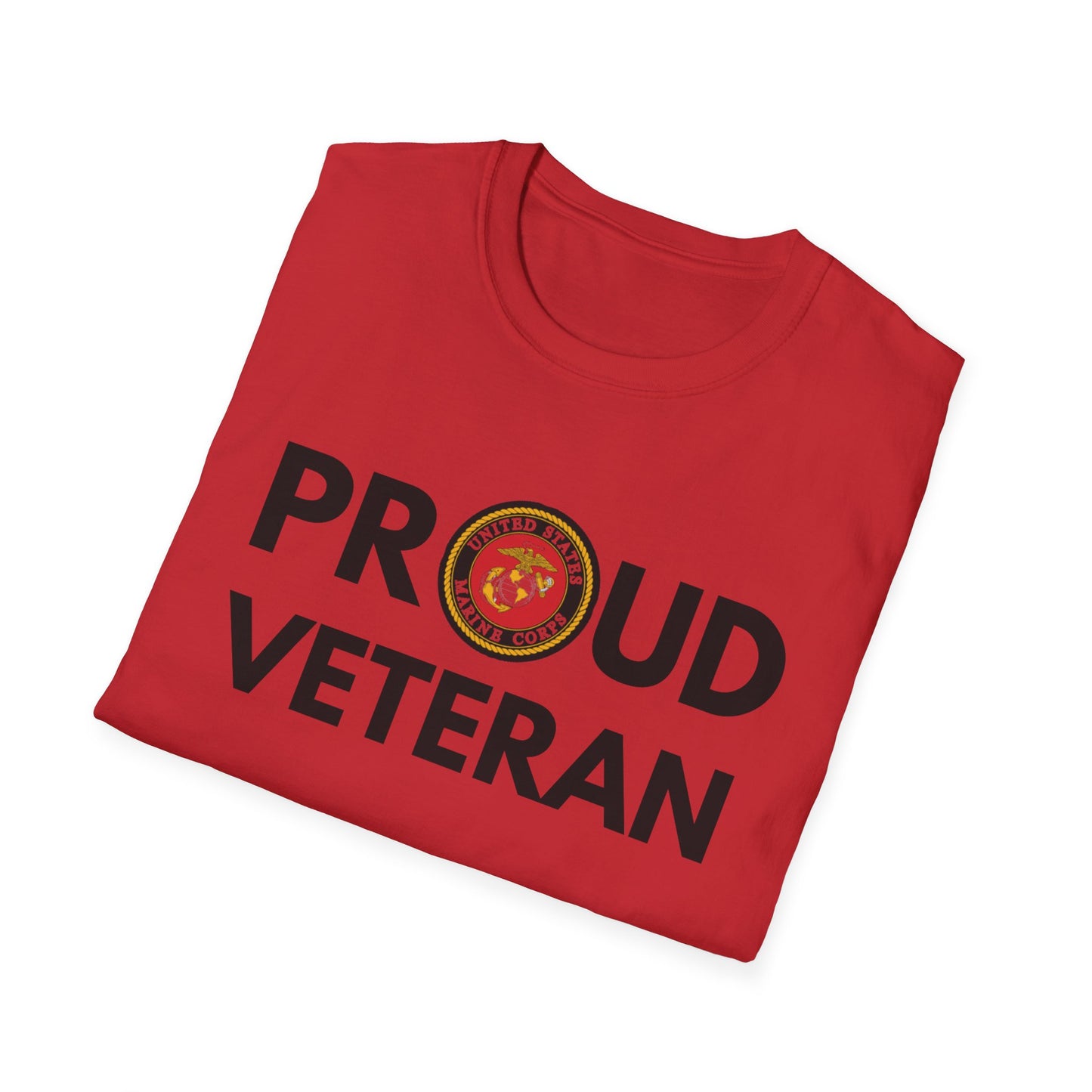 Marine Veteran - Unisex Softstyle T-Shirt