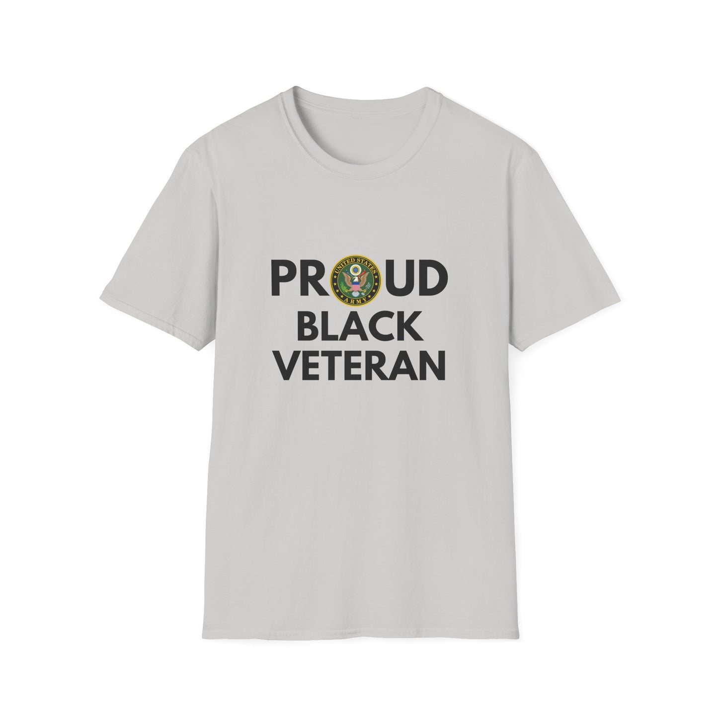 Army Proud Black Veteran - Unisex Softstyle T-Shirt