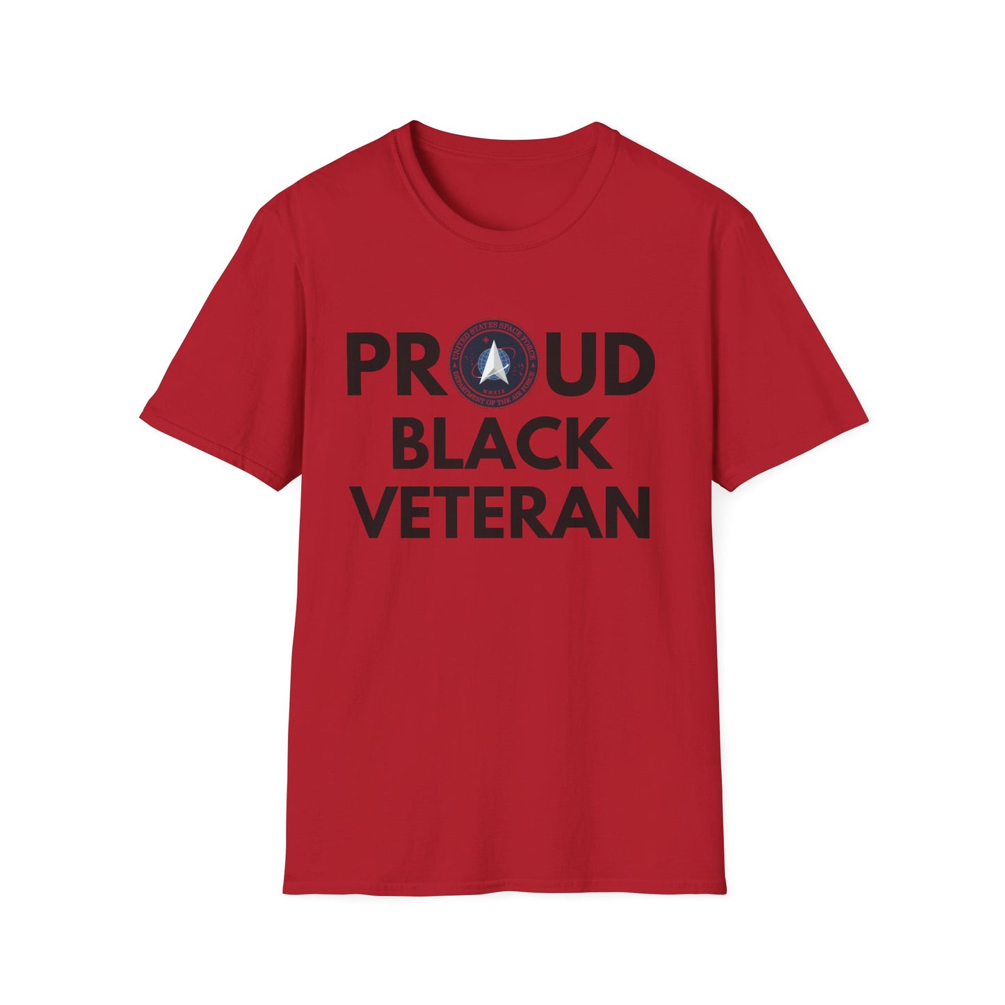 Space Force Proud Black Veteran - Unisex Softstyle T-Shirt