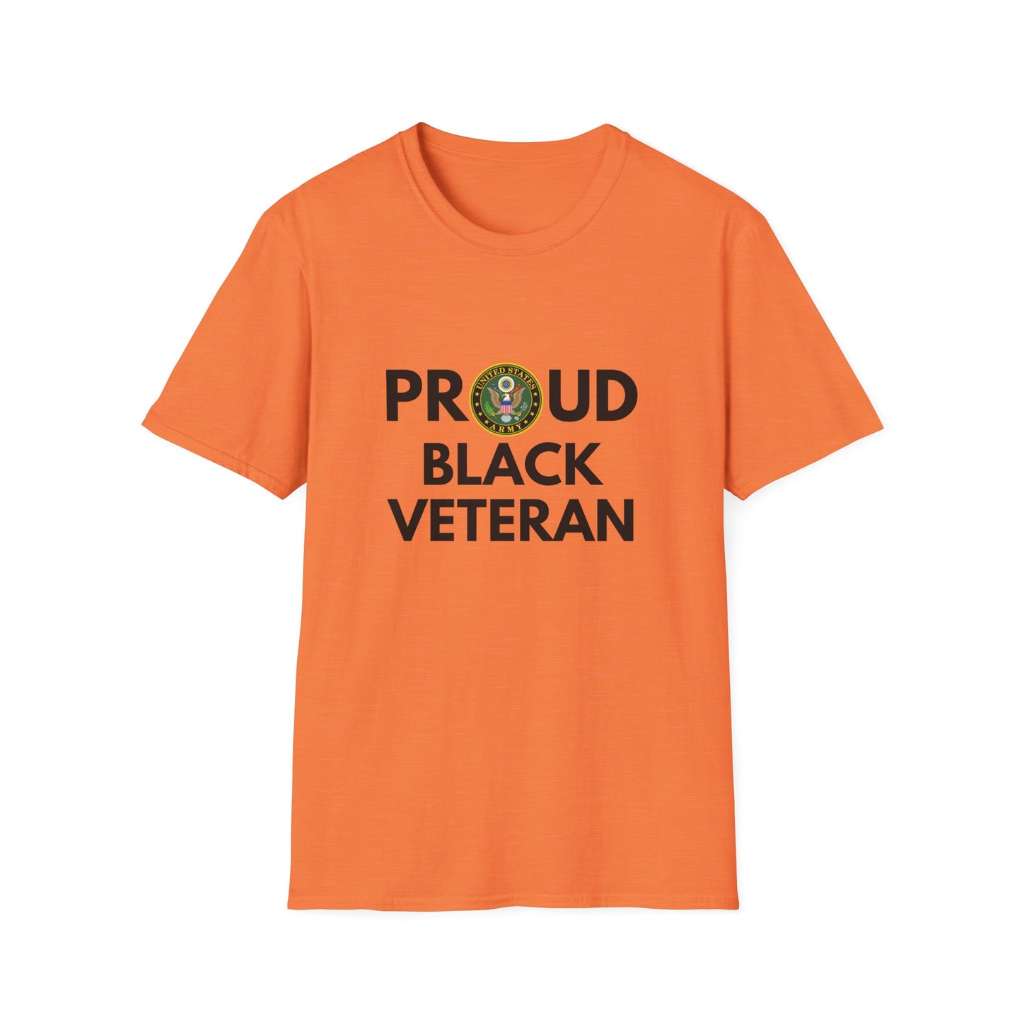 Army Proud Black Veteran - Unisex Softstyle T-Shirt