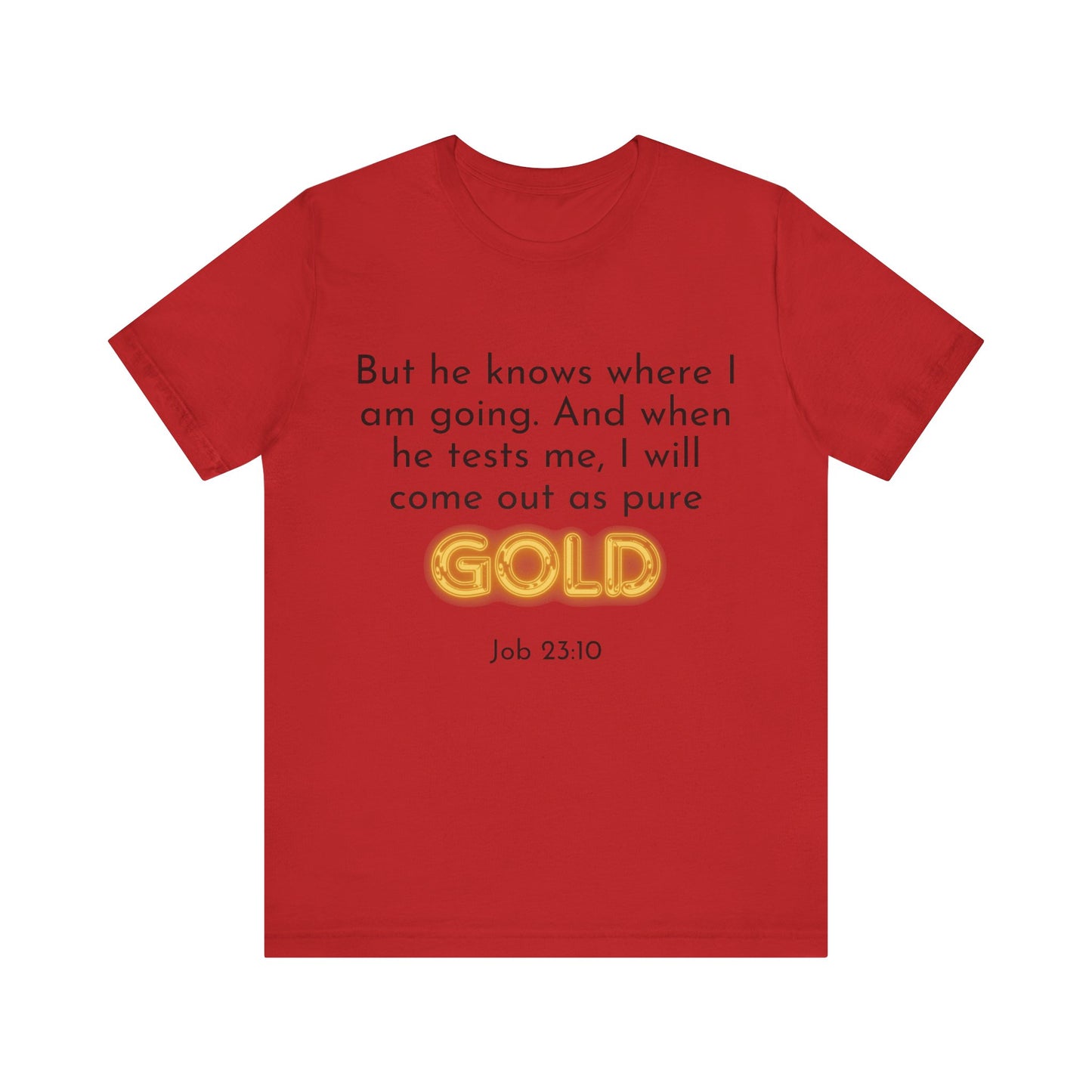 Job 23-10-Unisex Jersey Short Sleeve Tee