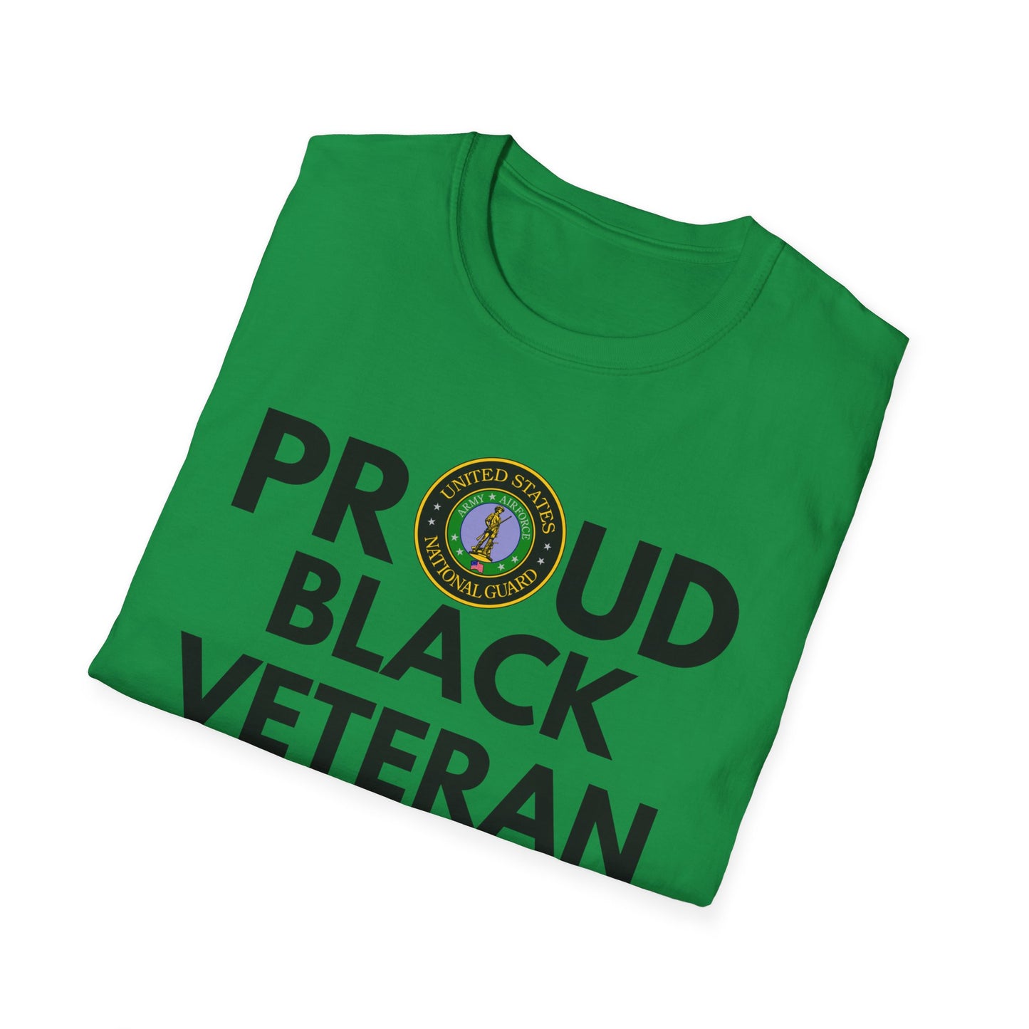 National Guard Proud Black Veteran - Unisex Softstyle T-Shirt