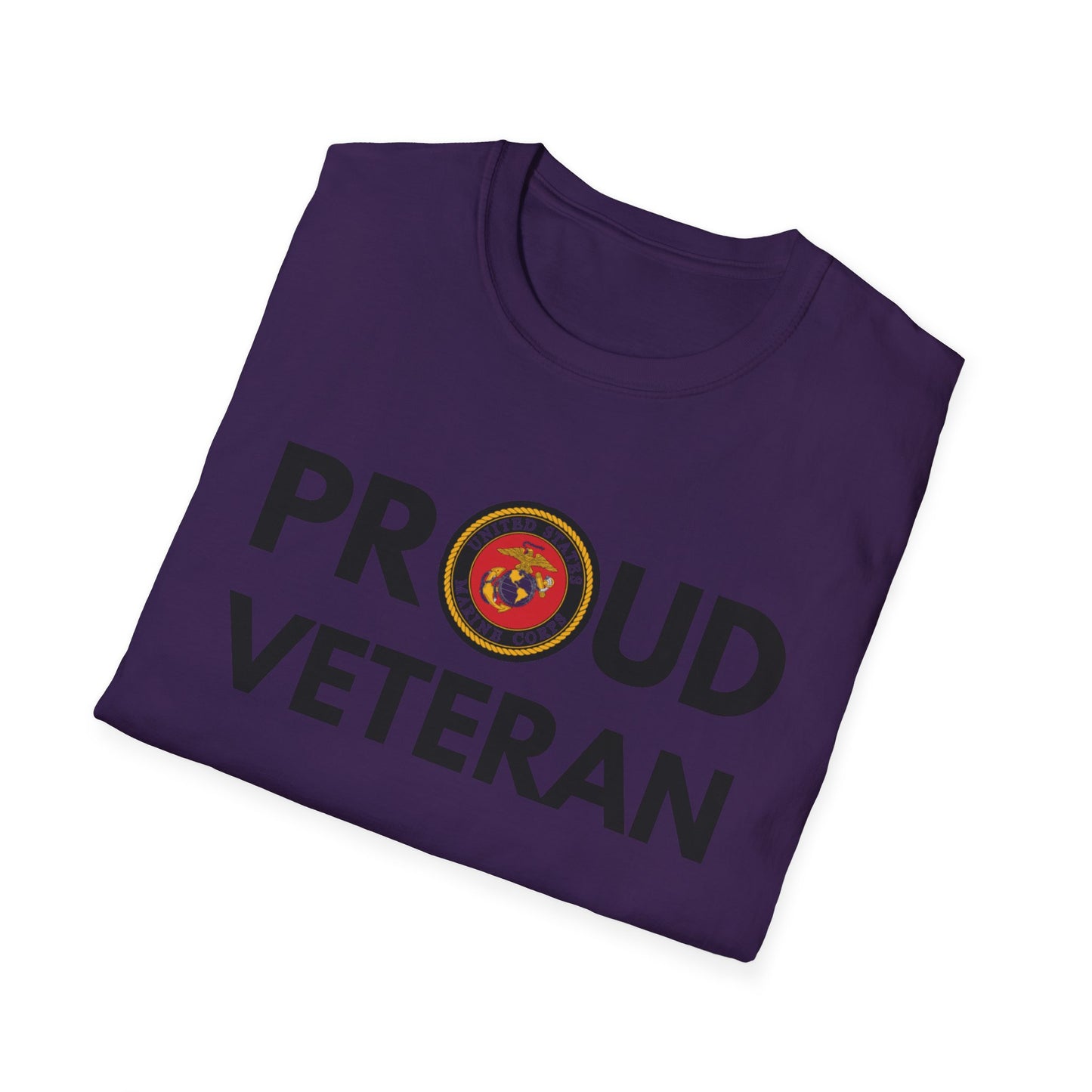 Marine Veteran - Unisex Softstyle T-Shirt