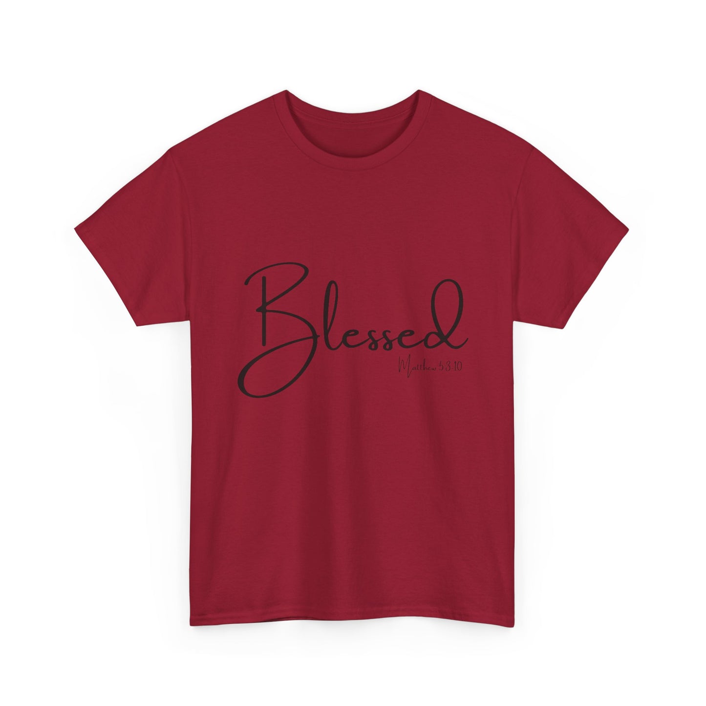 Blessed - Matthew 5:3-10 Unisex Heavy Cotton Tee