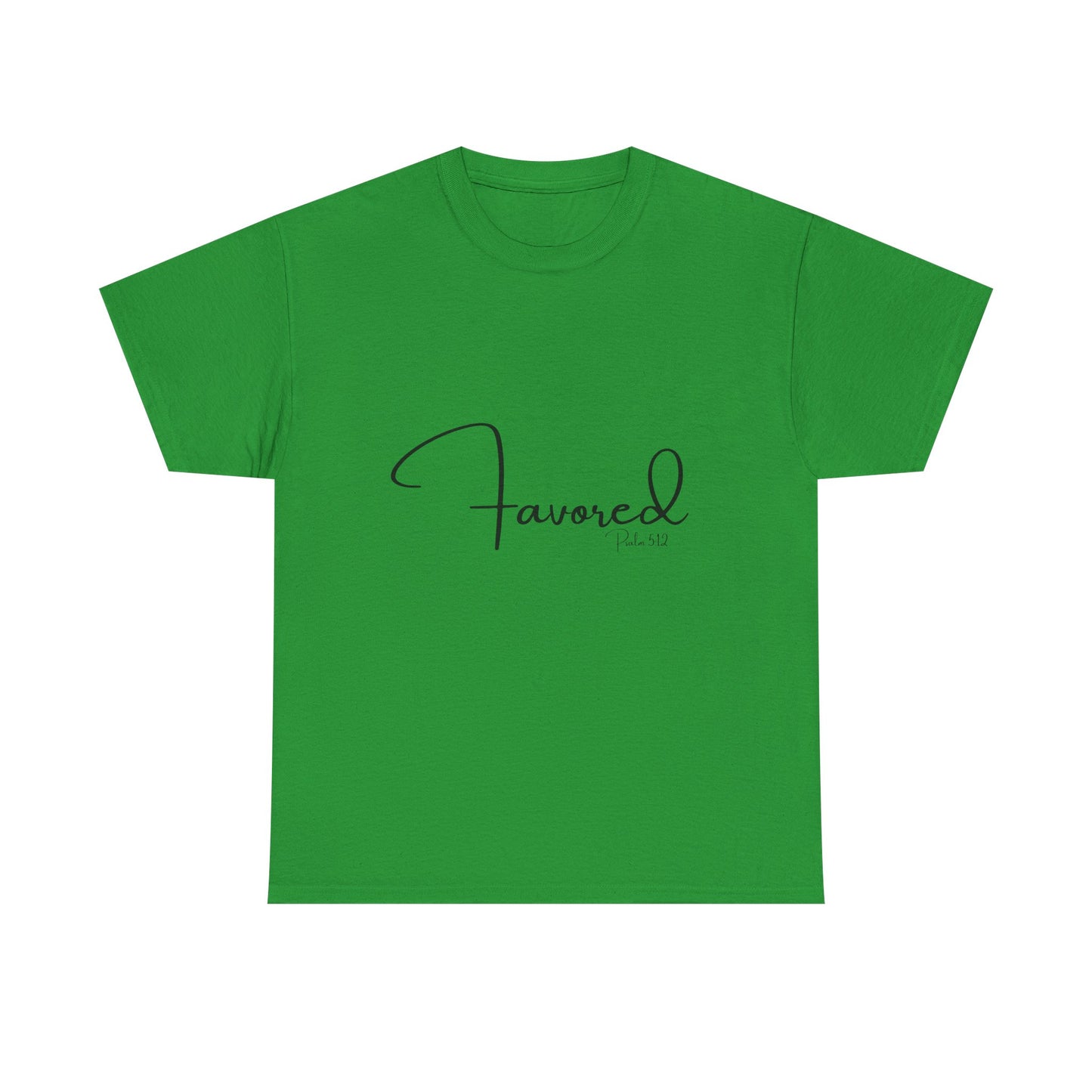 Favored - Psalm 5:12 Unisex Heavy Cotton Tee