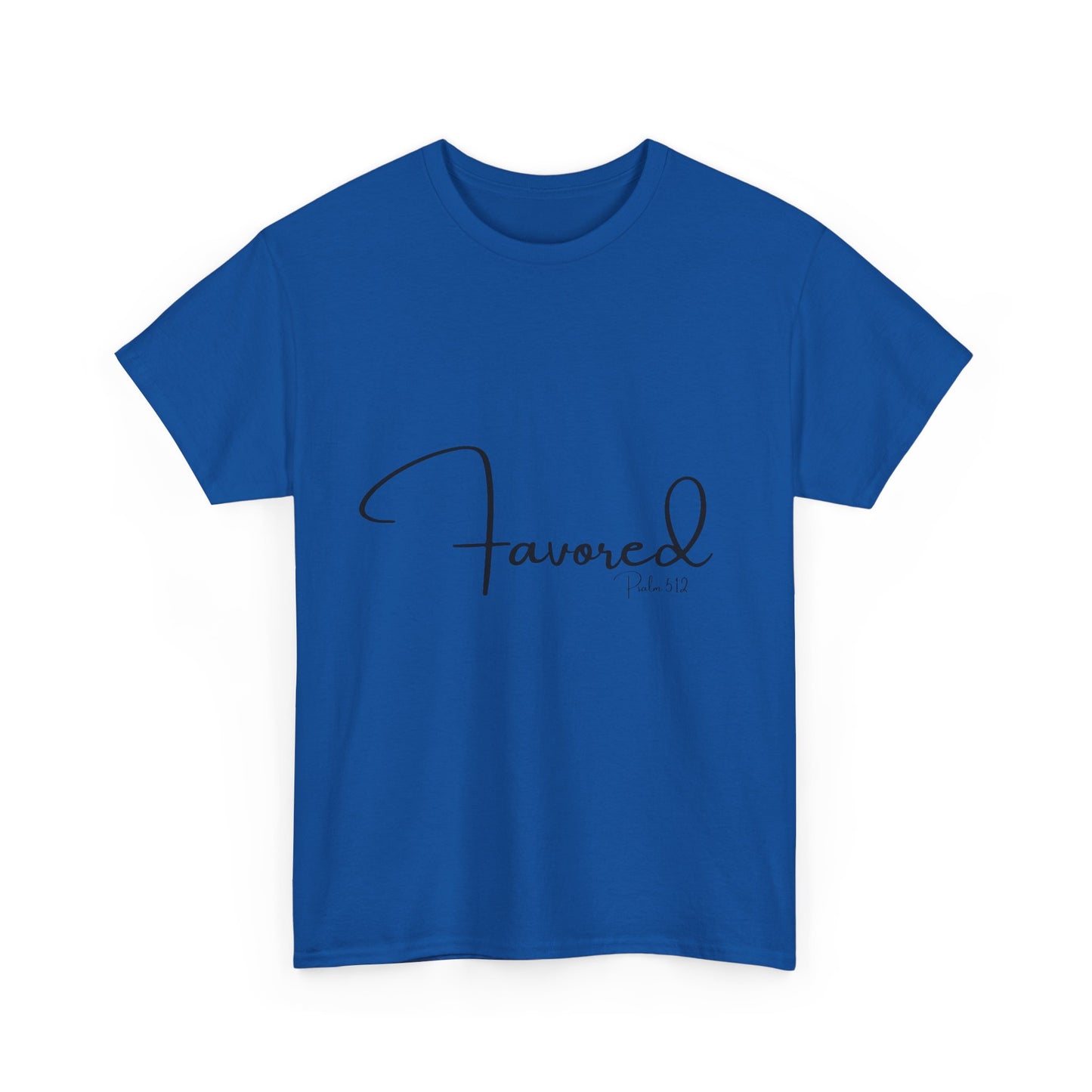 Favored - Psalm 5:12 Unisex Heavy Cotton Tee