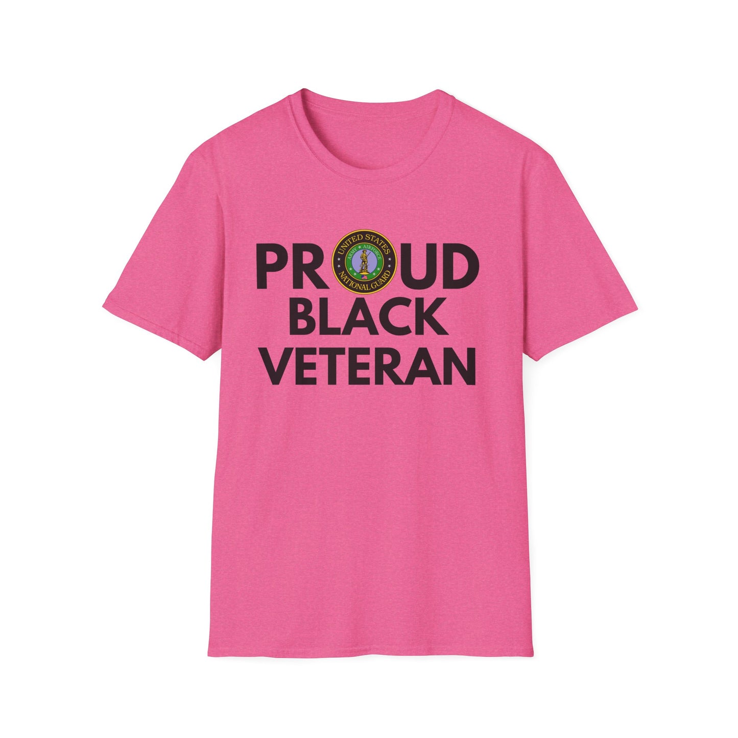 National Guard Proud Black Veteran - Unisex Softstyle T-Shirt
