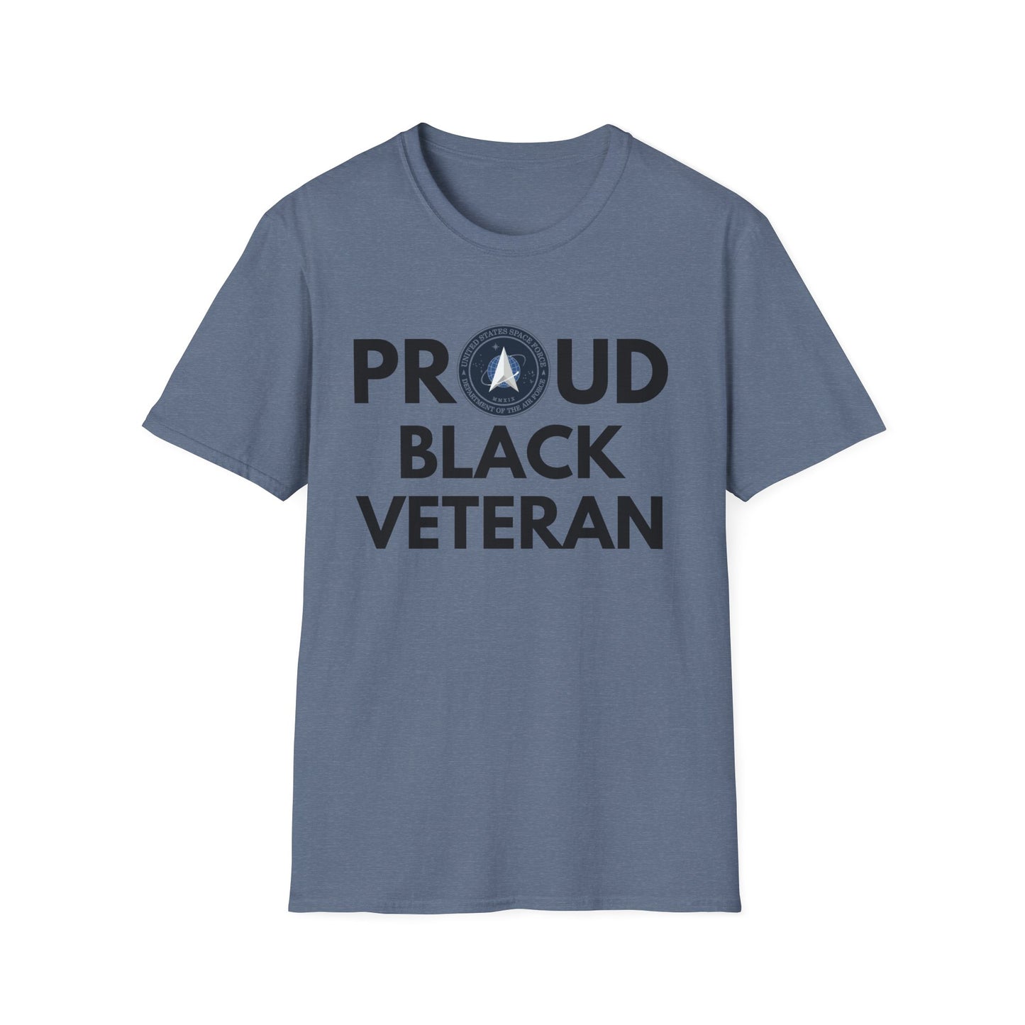 Space Force Proud Black Veteran - Unisex Softstyle T-Shirt