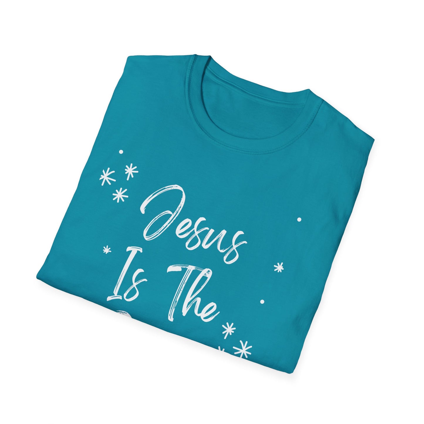 Jesus is the reason - Front and Back - Unisex Softstyle T-Shirt