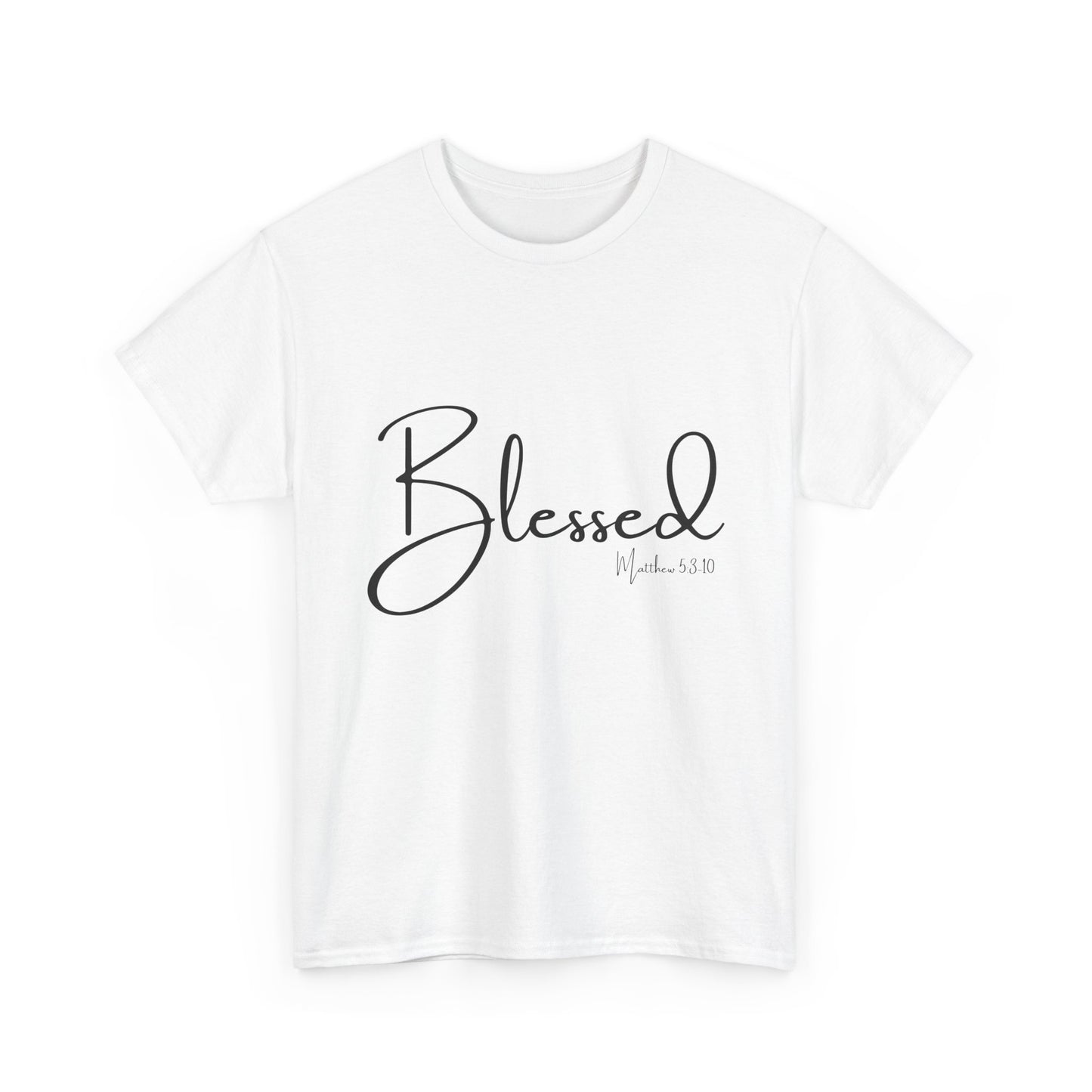 Blessed - Matthew 5:3-10 Unisex Heavy Cotton Tee
