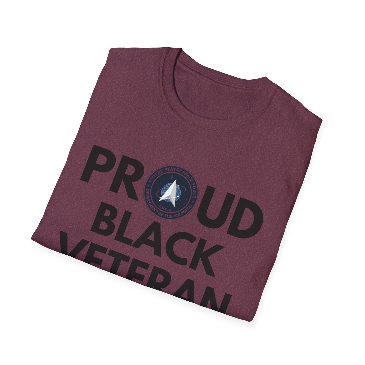 Space Force Proud Black Veteran - Unisex Softstyle T-Shirt