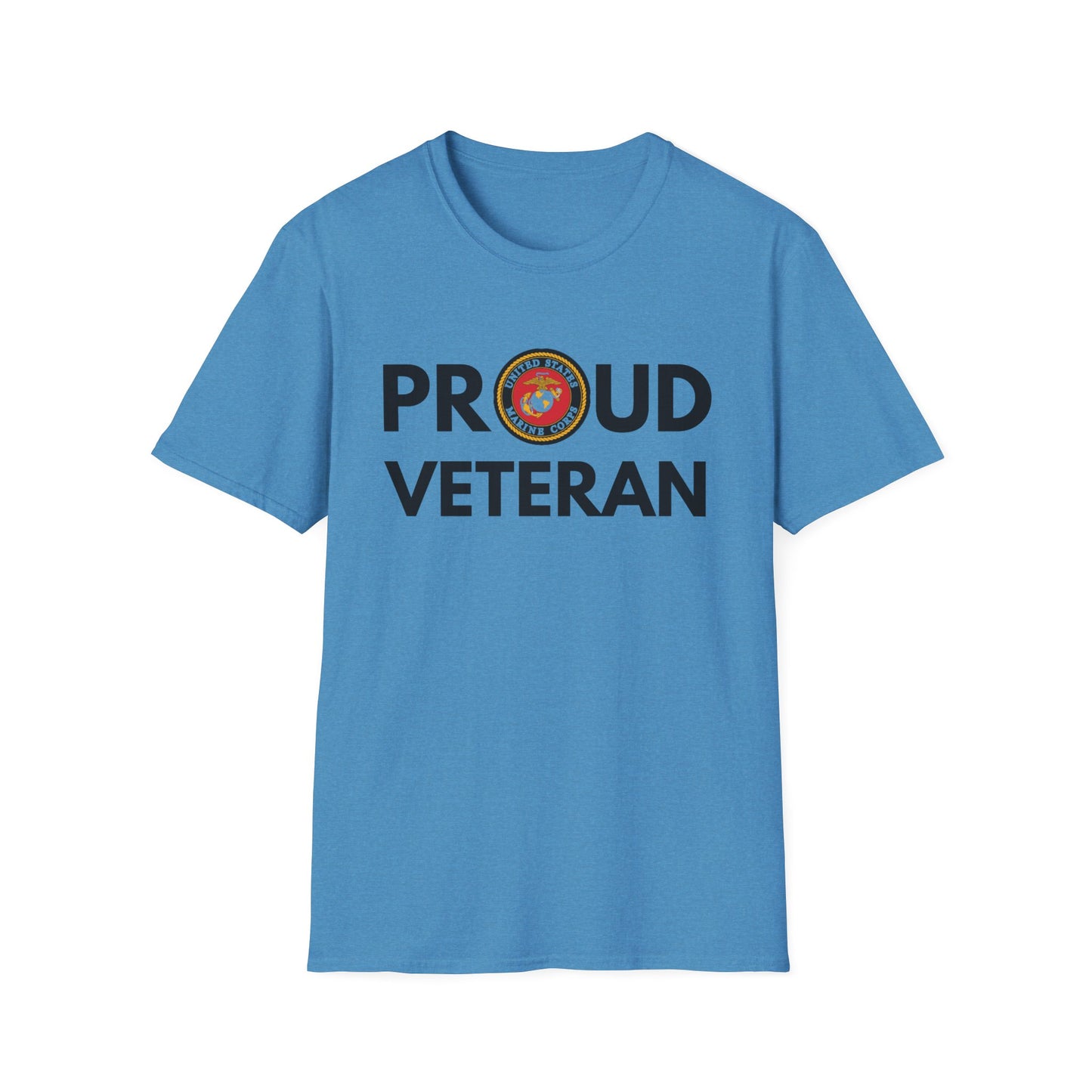 Marine Veteran - Unisex Softstyle T-Shirt