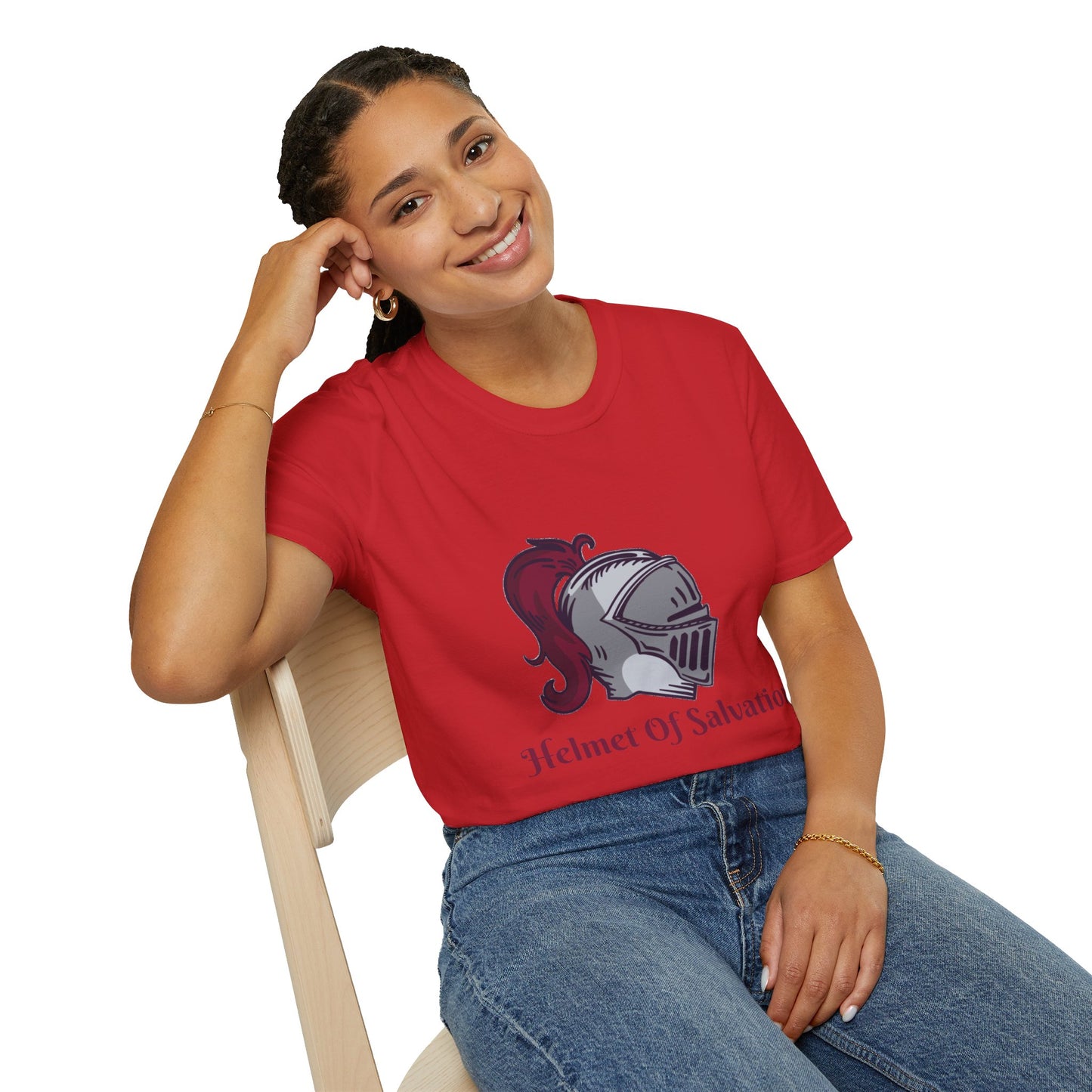 Helmet of Salvation-Unisex Softstyle T-Shirt