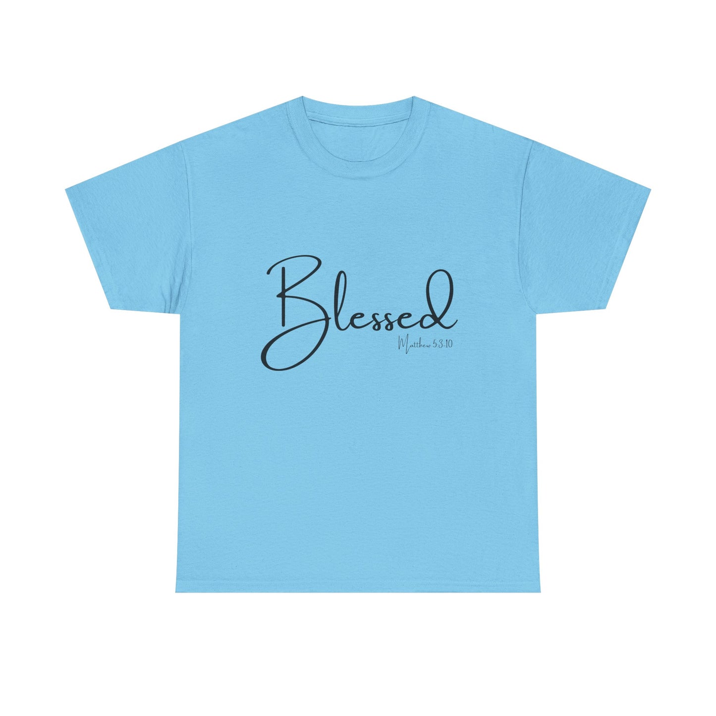 Blessed - Matthew 5:3-10 Unisex Heavy Cotton Tee