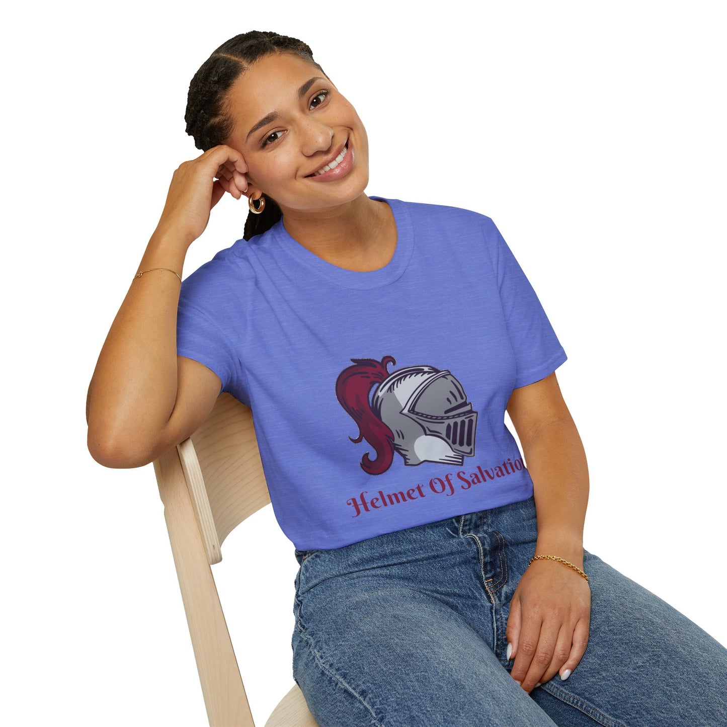 Helmet of Salvation-Unisex Softstyle T-Shirt