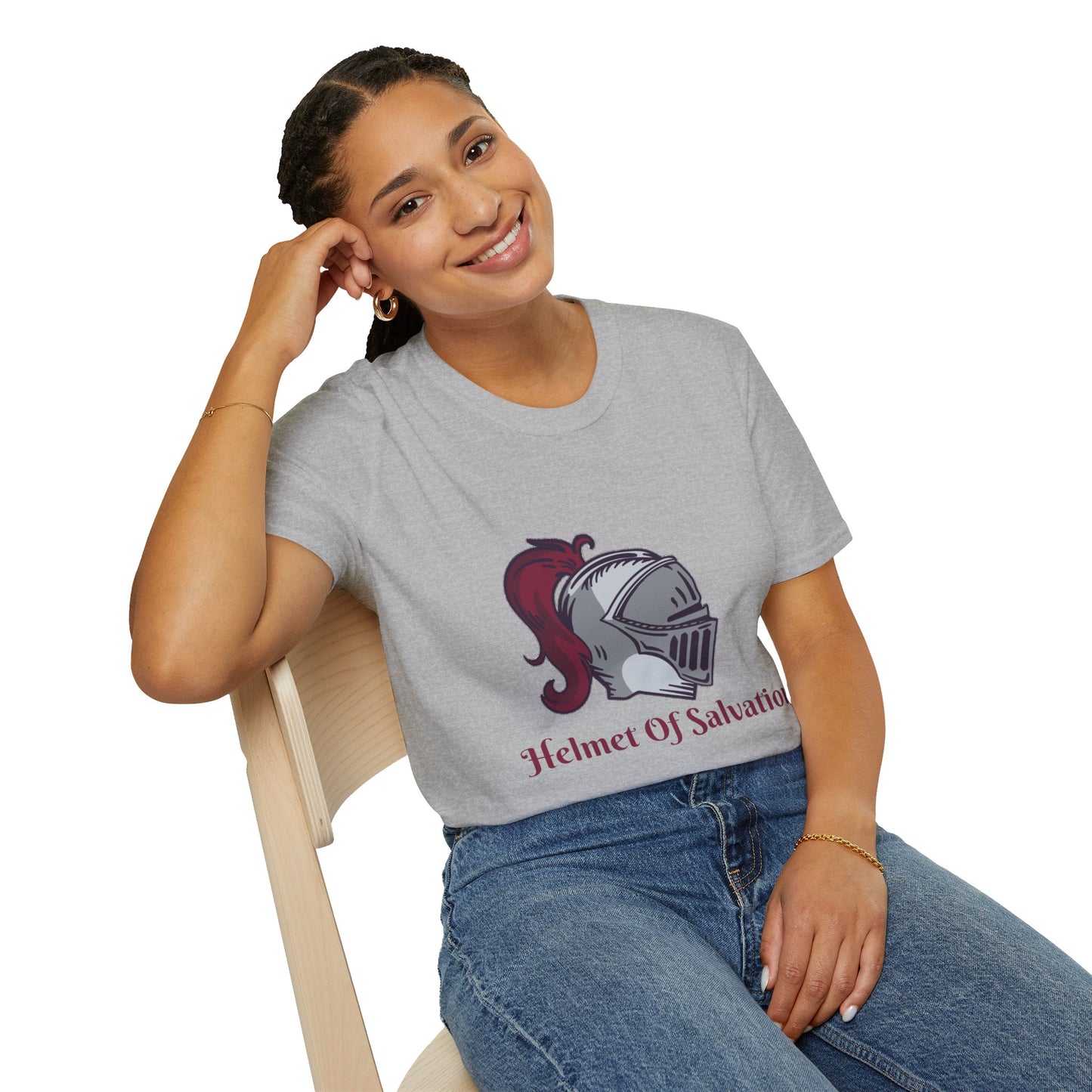 Helmet of Salvation-Unisex Softstyle T-Shirt
