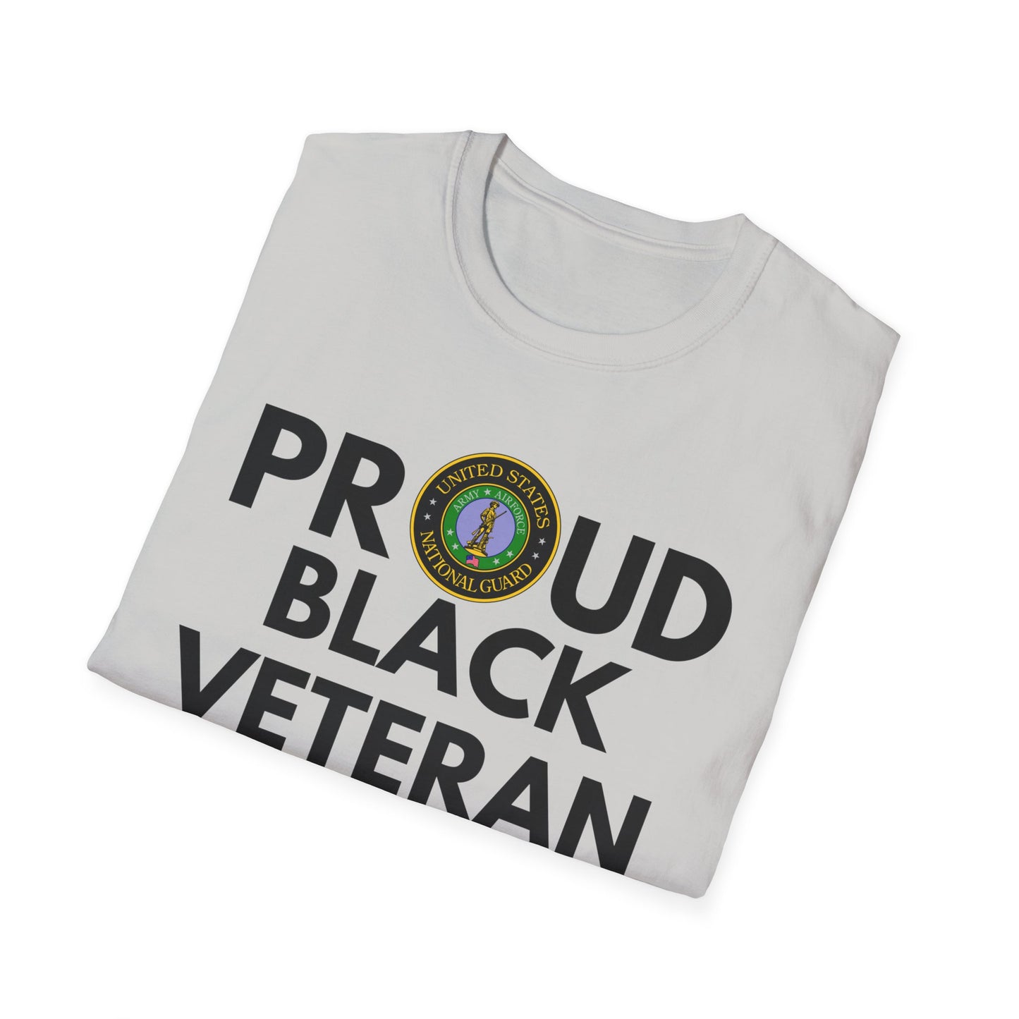 National Guard Proud Black Veteran - Unisex Softstyle T-Shirt
