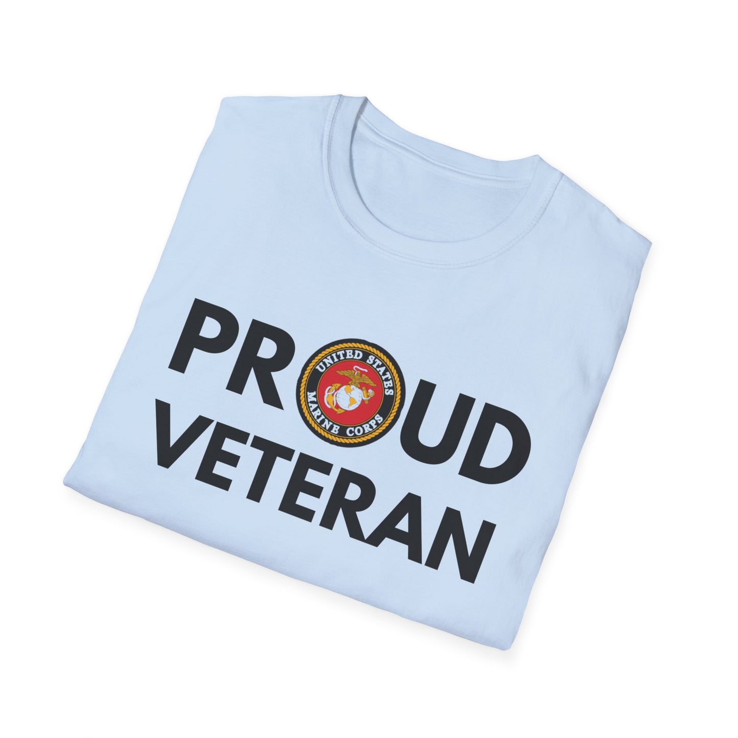 Marine Veteran - Unisex Softstyle T-Shirt
