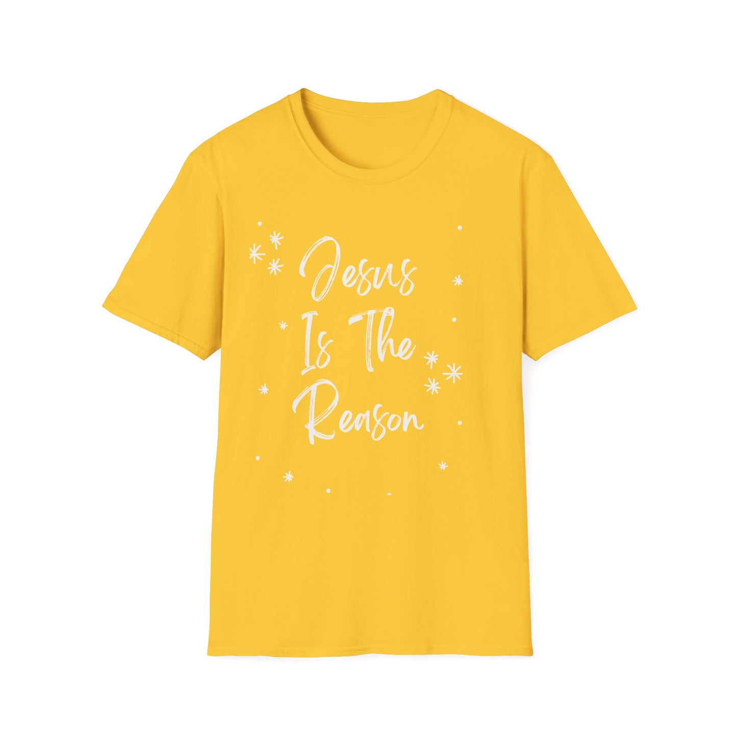 Jesus is the reason - Front and Back - Unisex Softstyle T-Shirt