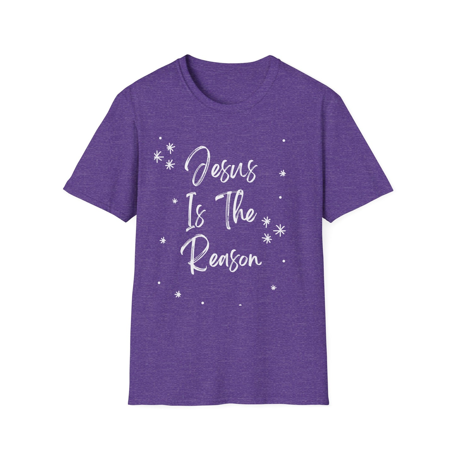 Jesus is the reason - Front and Back - Unisex Softstyle T-Shirt