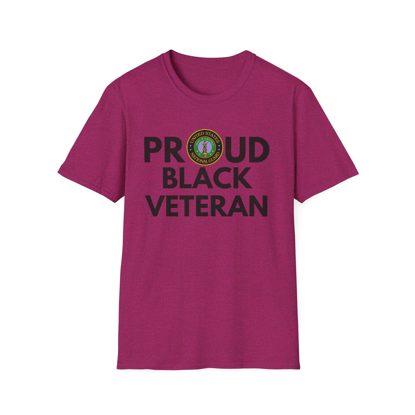 National Guard Proud Black Veteran - Unisex Softstyle T-Shirt