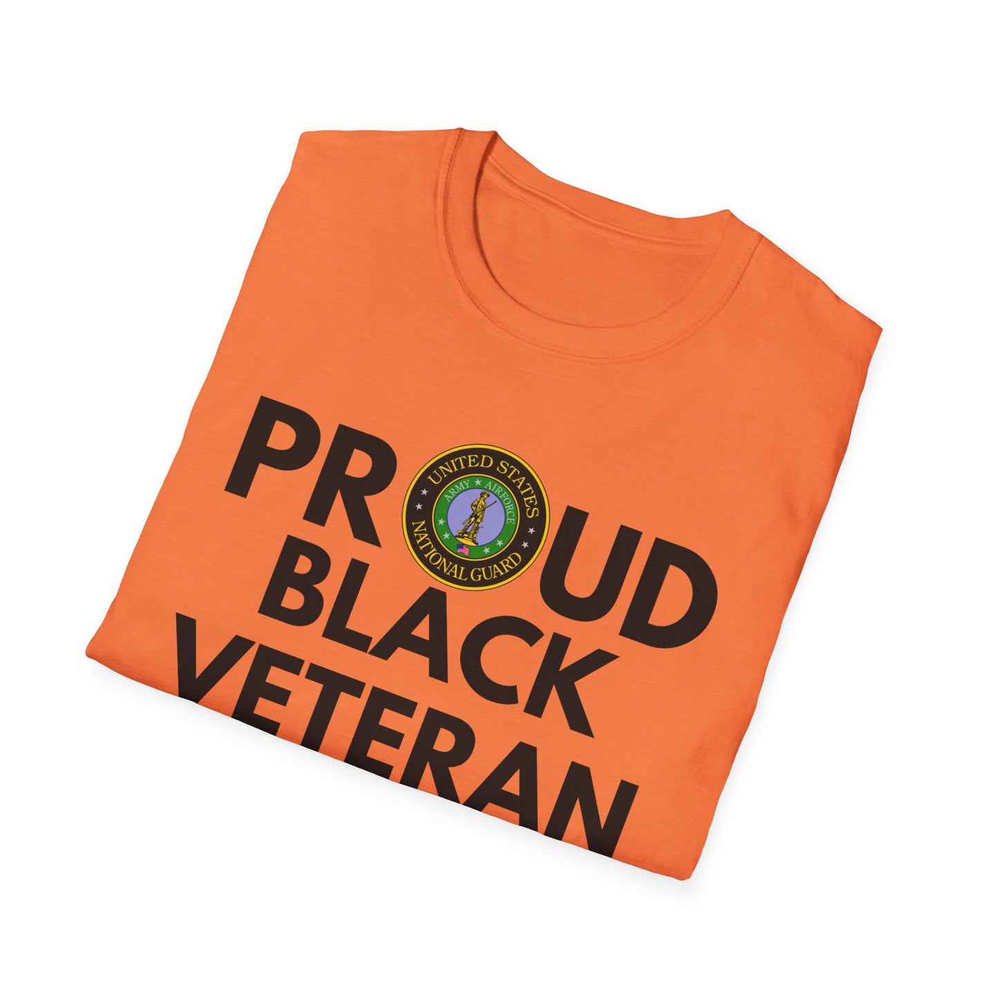 National Guard Proud Black Veteran - Unisex Softstyle T-Shirt