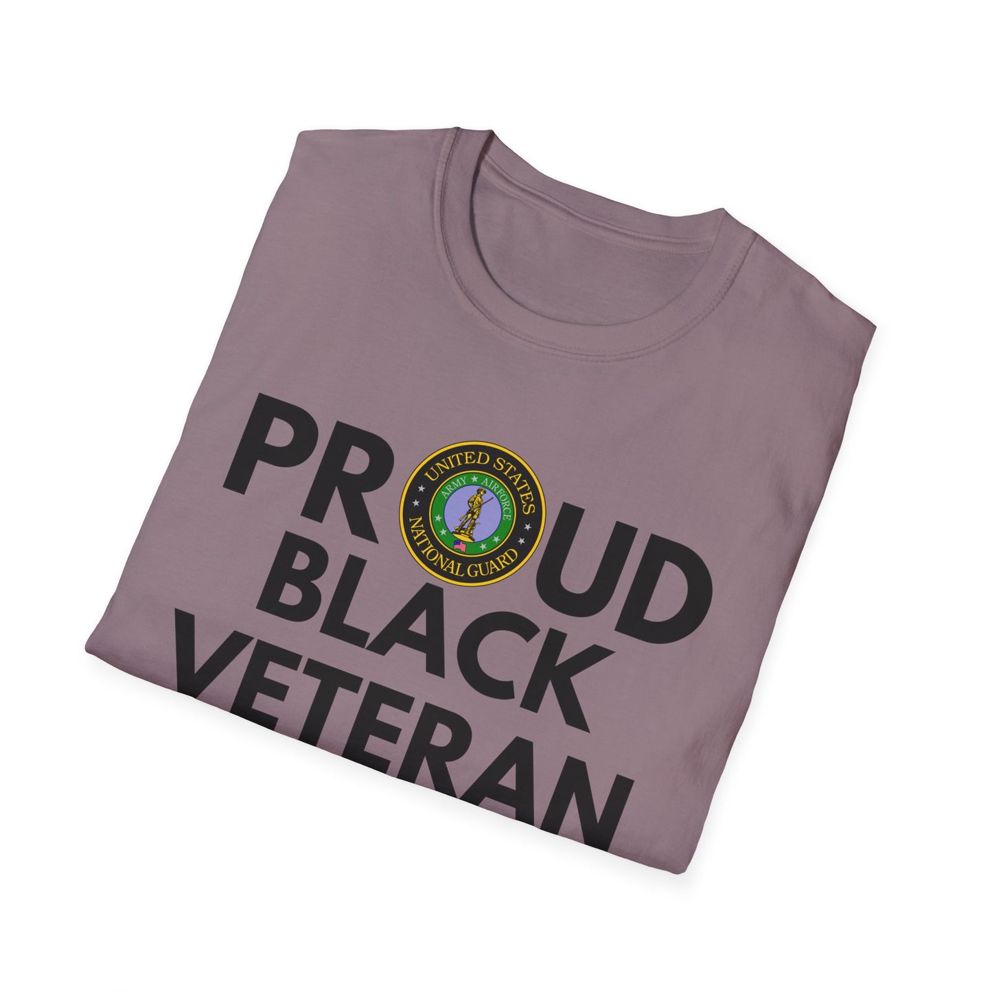 National Guard Proud Black Veteran - Unisex Softstyle T-Shirt
