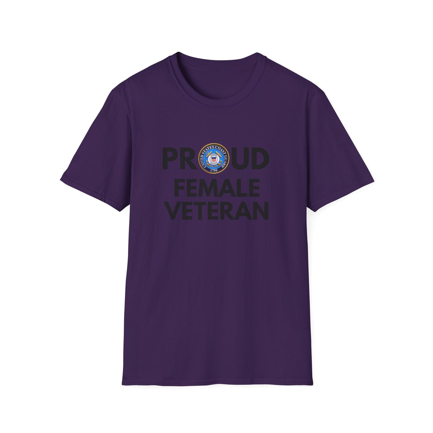 Coast Guard Female Veteran - Unisex Softstyle T-Shirt