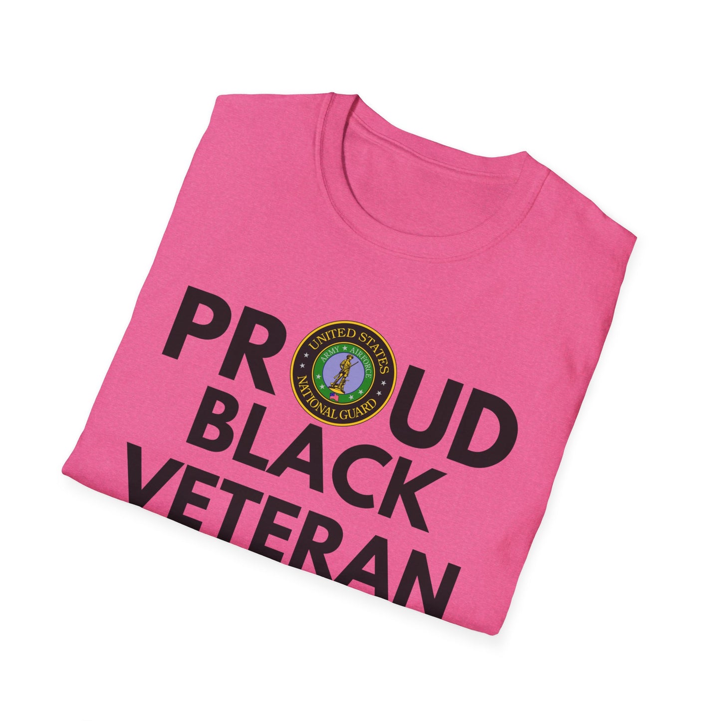 National Guard Proud Black Veteran - Unisex Softstyle T-Shirt