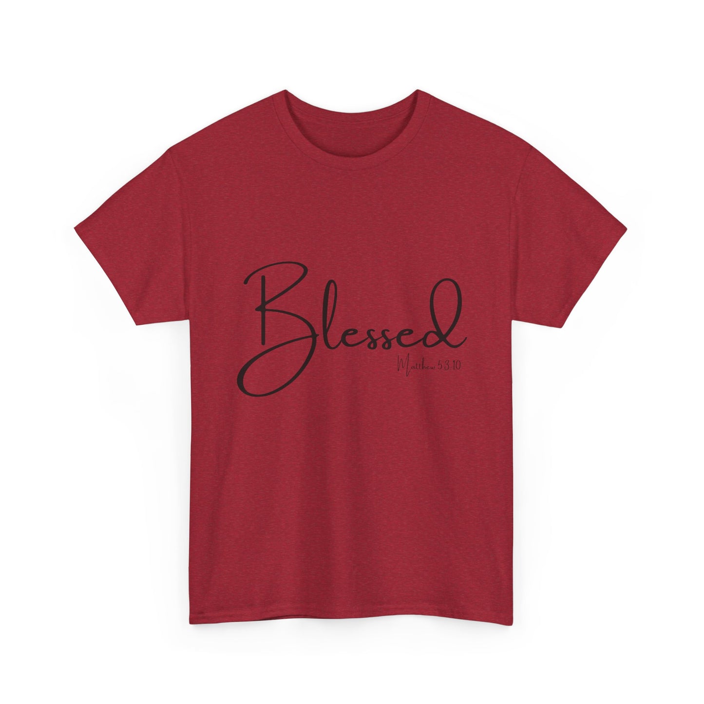 Blessed - Matthew 5:3-10 Unisex Heavy Cotton Tee