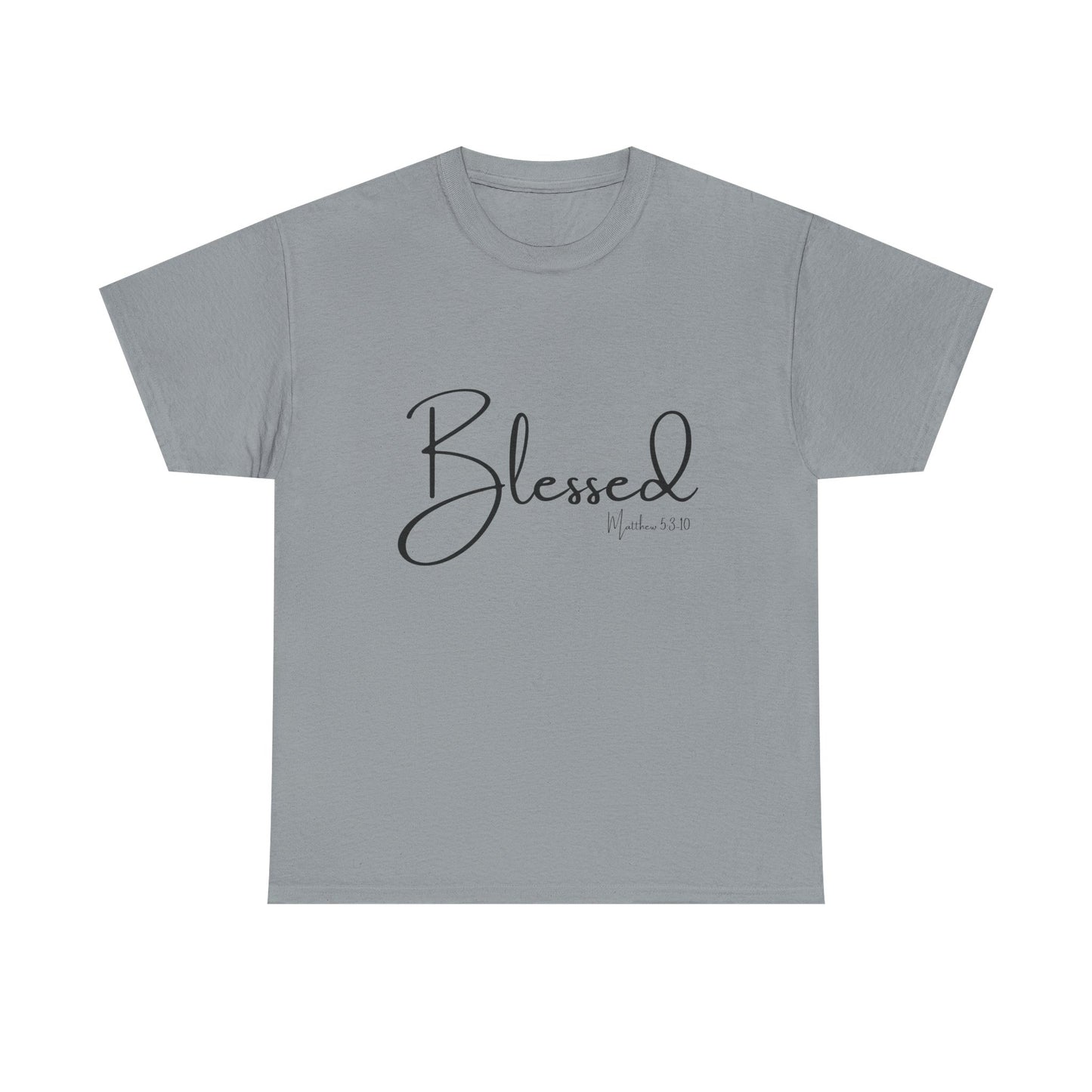 Blessed - Matthew 5:3-10 Unisex Heavy Cotton Tee