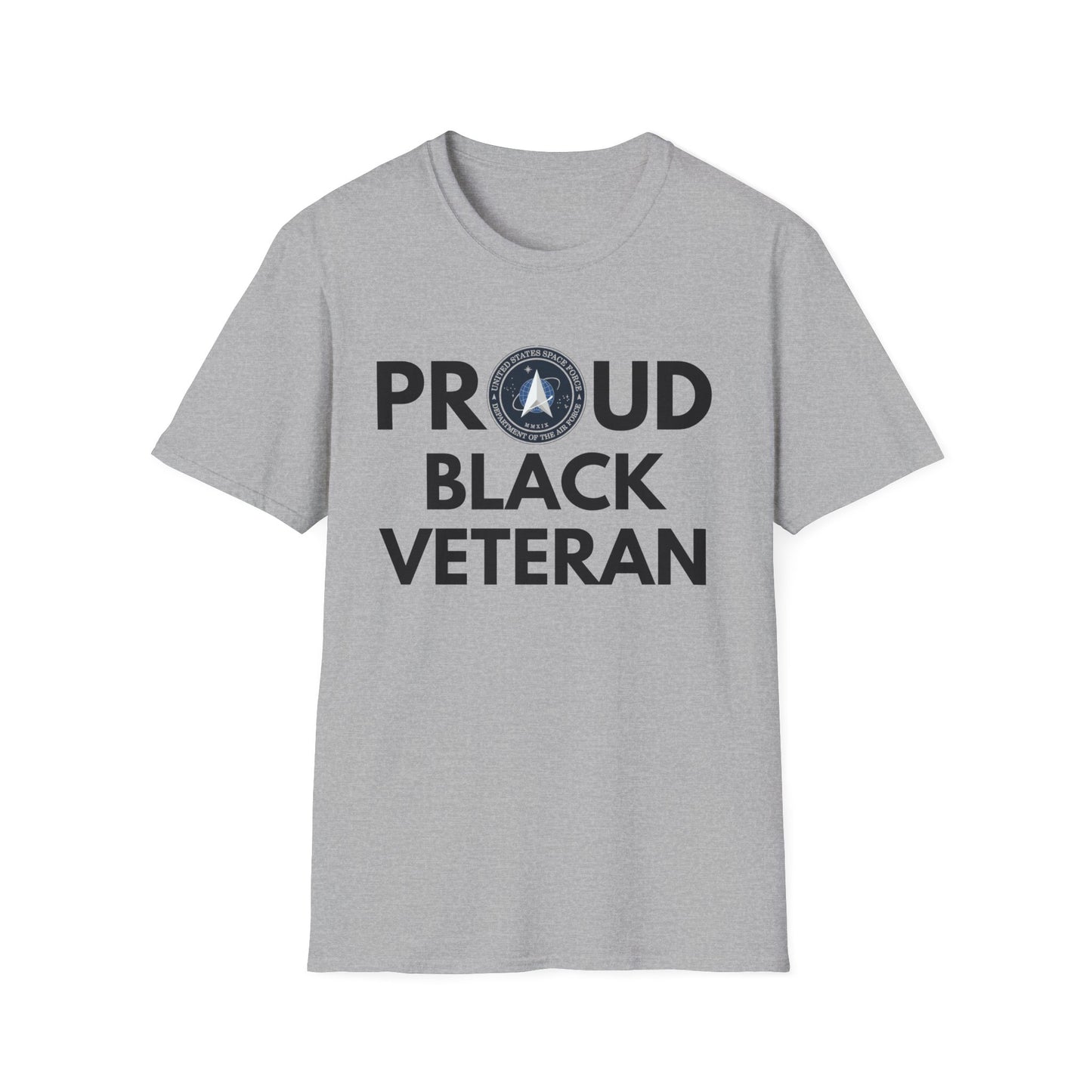 Space Force Proud Black Veteran - Unisex Softstyle T-Shirt