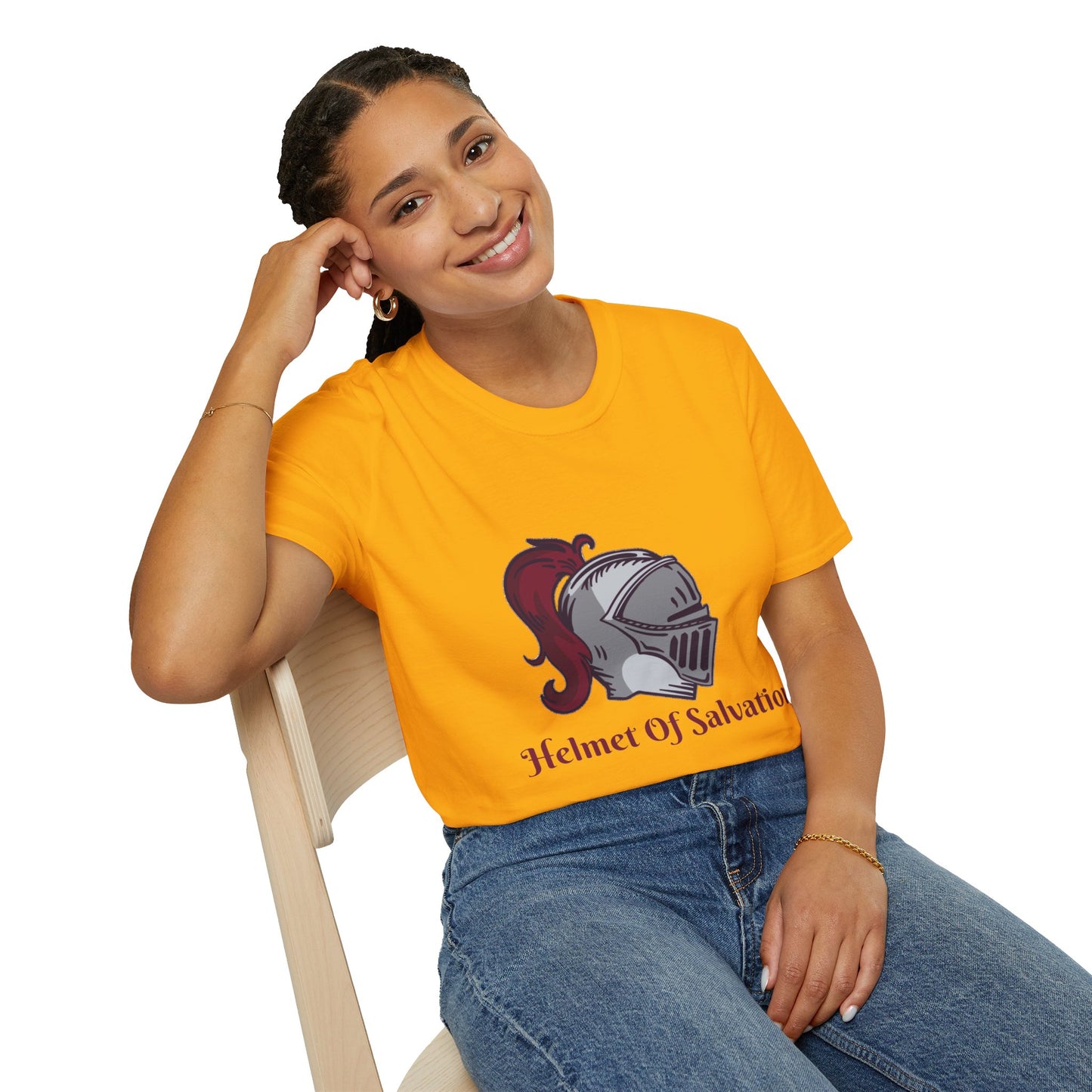 Helmet of Salvation-Unisex Softstyle T-Shirt