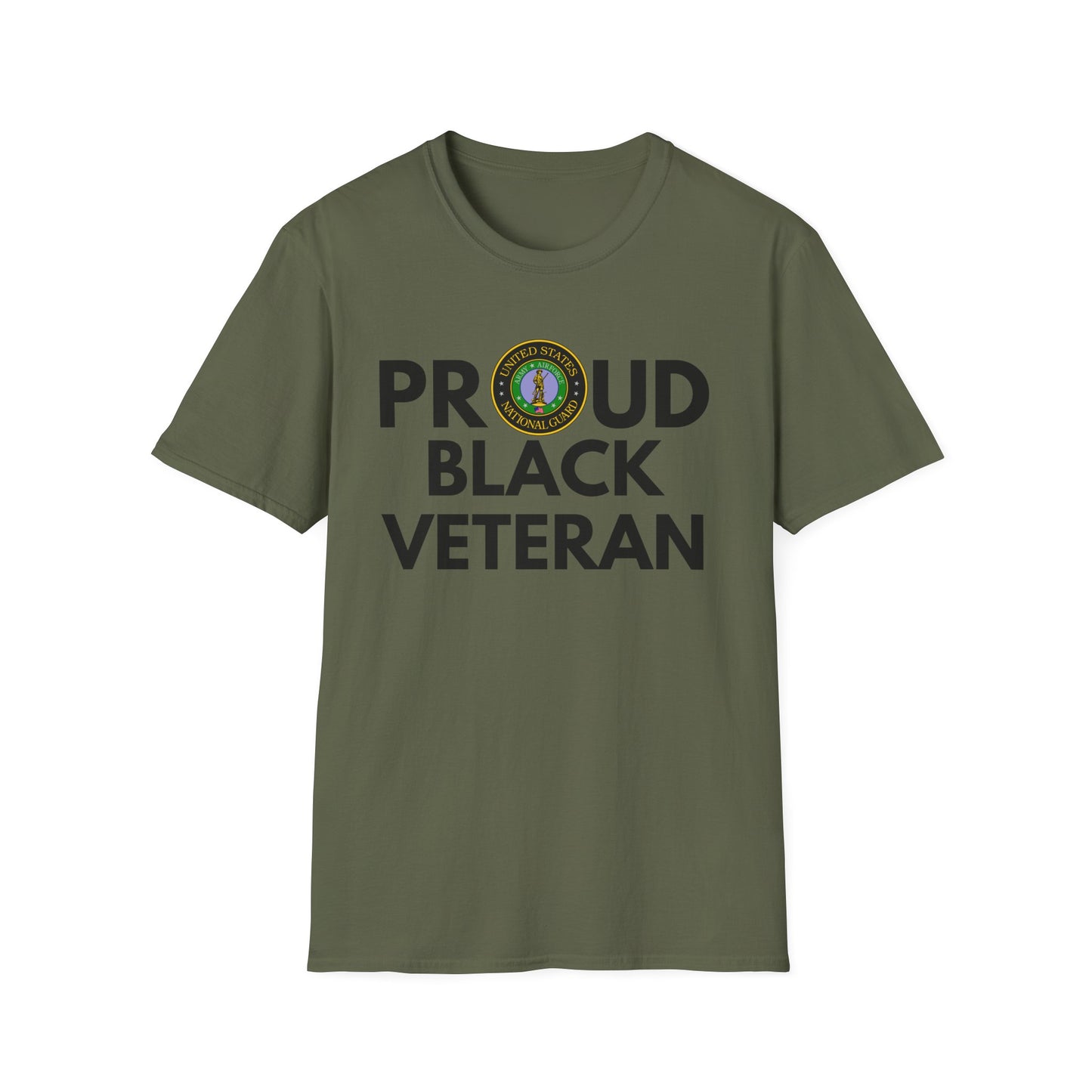 National Guard Proud Black Veteran - Unisex Softstyle T-Shirt