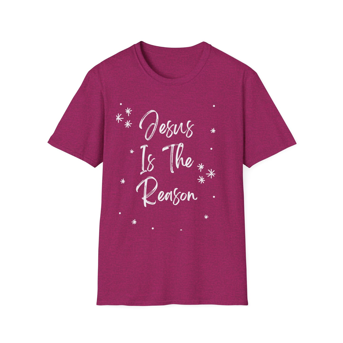 Jesus is the reason - Front and Back - Unisex Softstyle T-Shirt