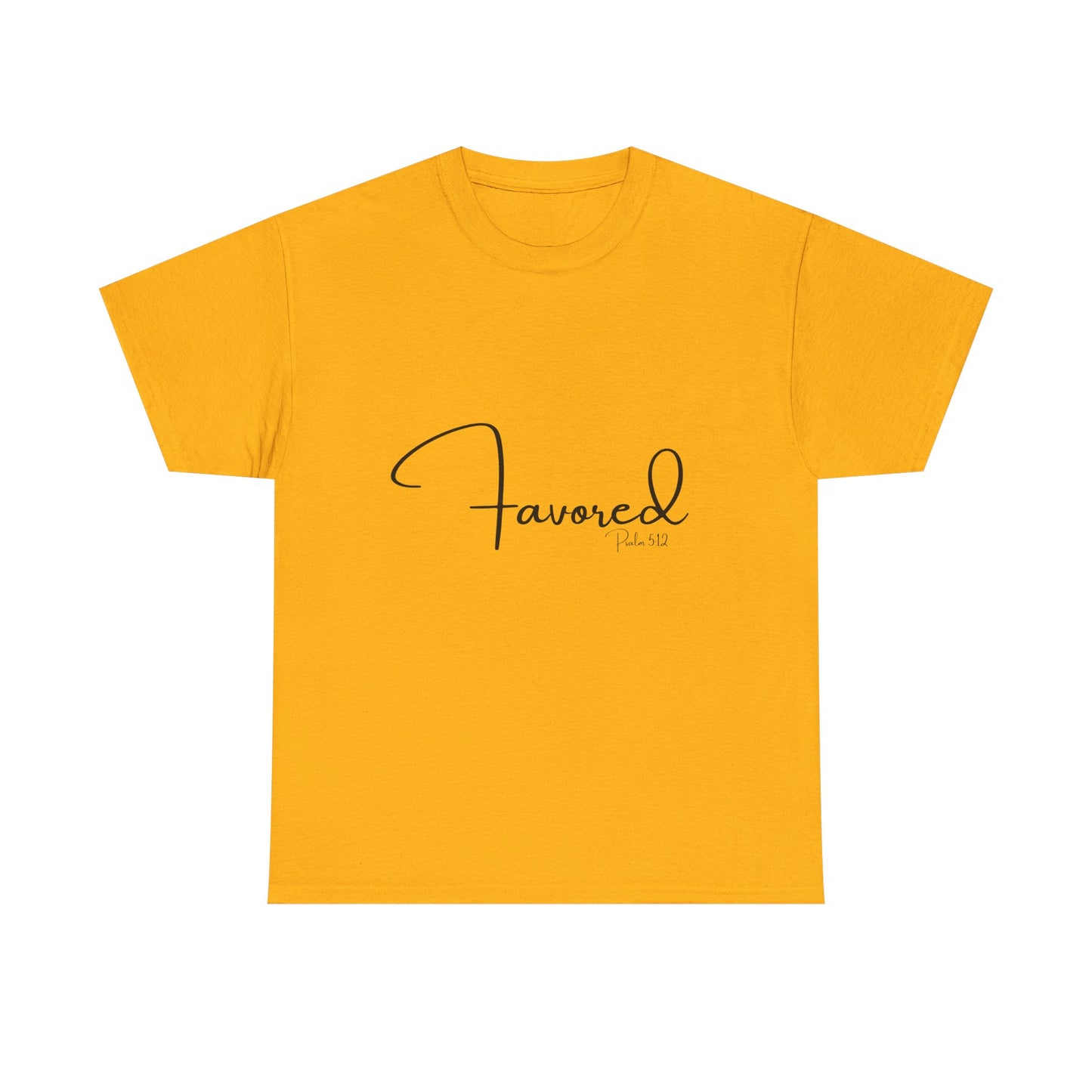 Favored - Psalm 5:12 Unisex Heavy Cotton Tee