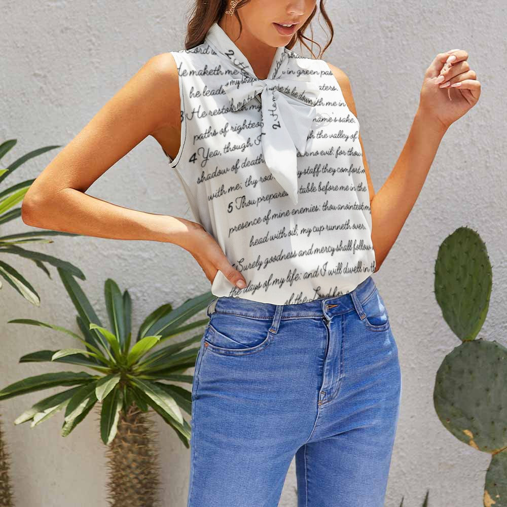 Summer Ladies Sleeveless Blouse
