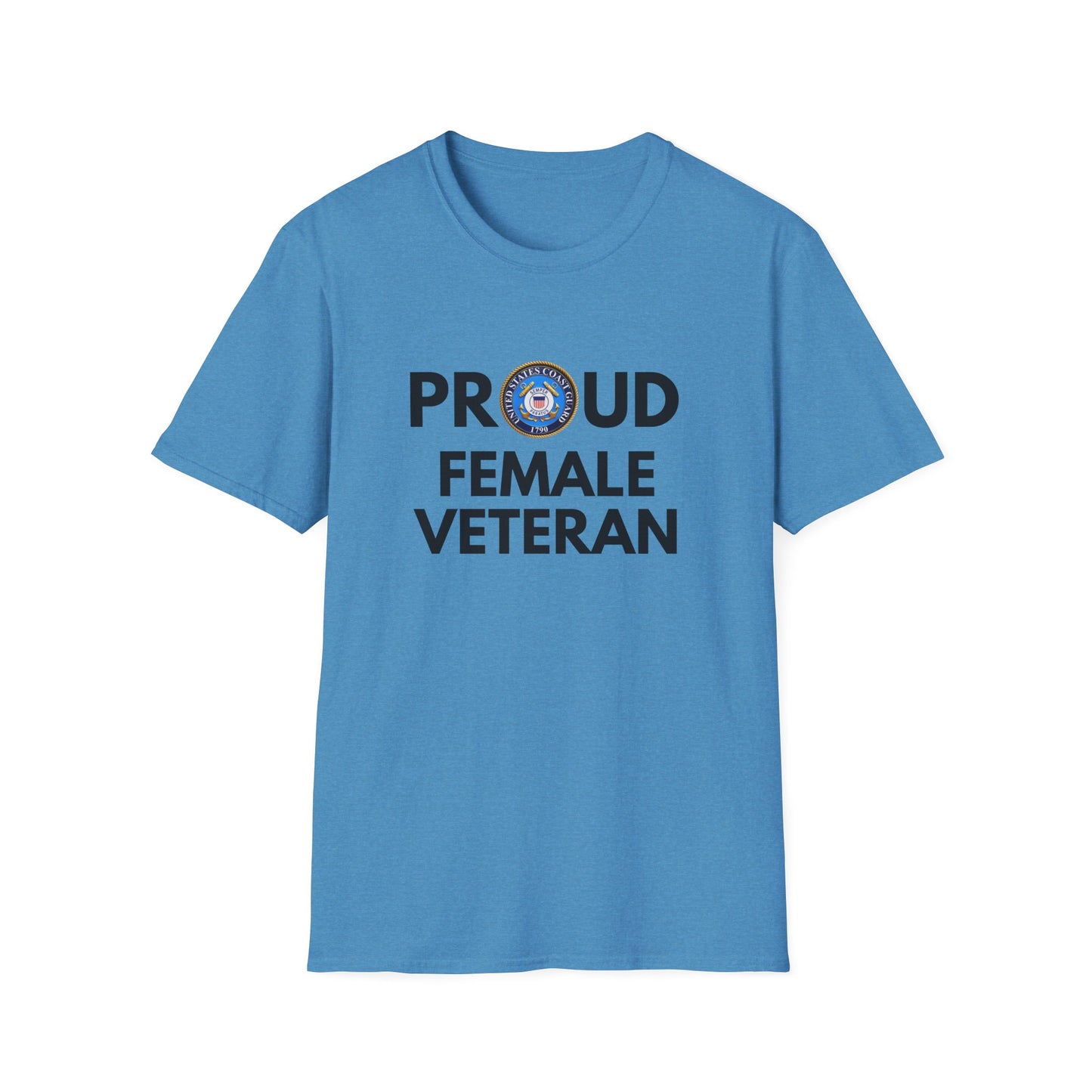 Coast Guard Female Veteran - Unisex Softstyle T-Shirt