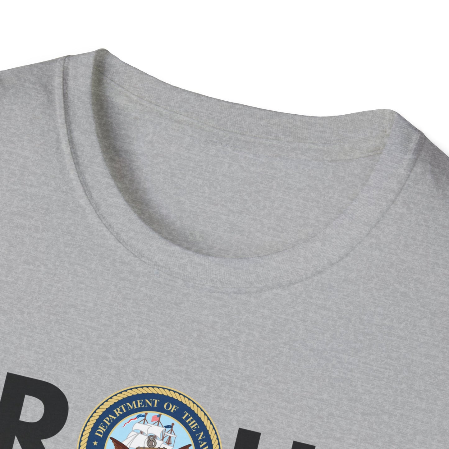 Navy Proud Black Veteran - Unisex Softstyle T-Shirt